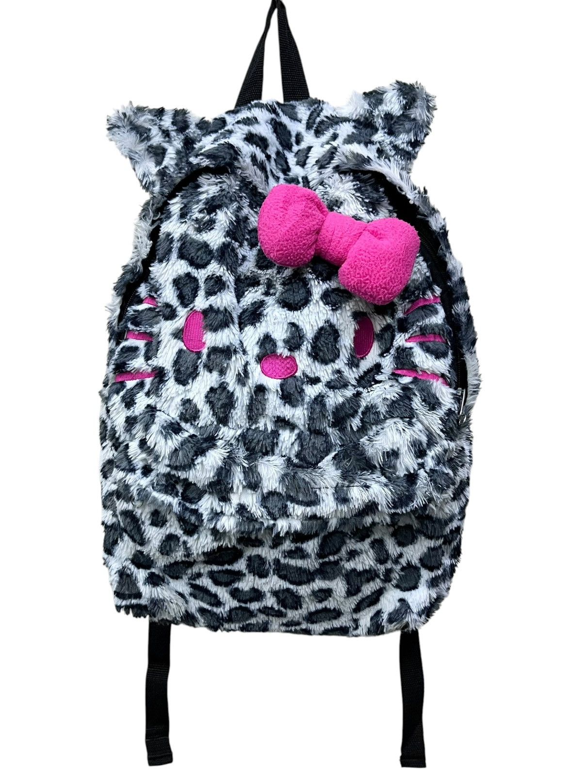 Cartoon Network Archive Hello Kitty Leopard Ears Furry Backpack Sanrio Rare Size ONE SIZE - 2 Thumbnail