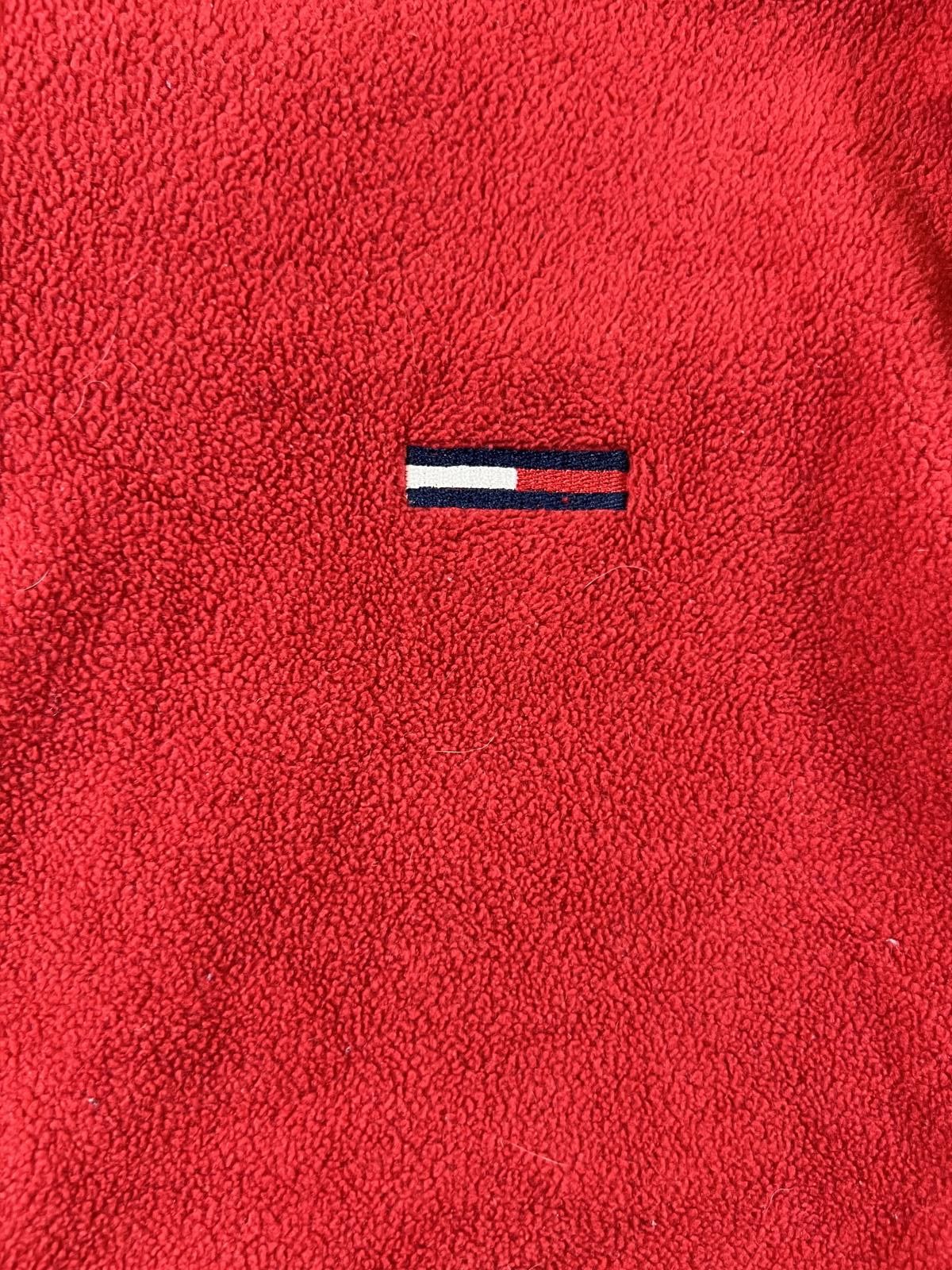 Tommy Jeans Tommy Jeans Red Fleece Half-Zip Pullover Sweater size L Size US L / EU 52-54 / 3 - 2 Thumbnail