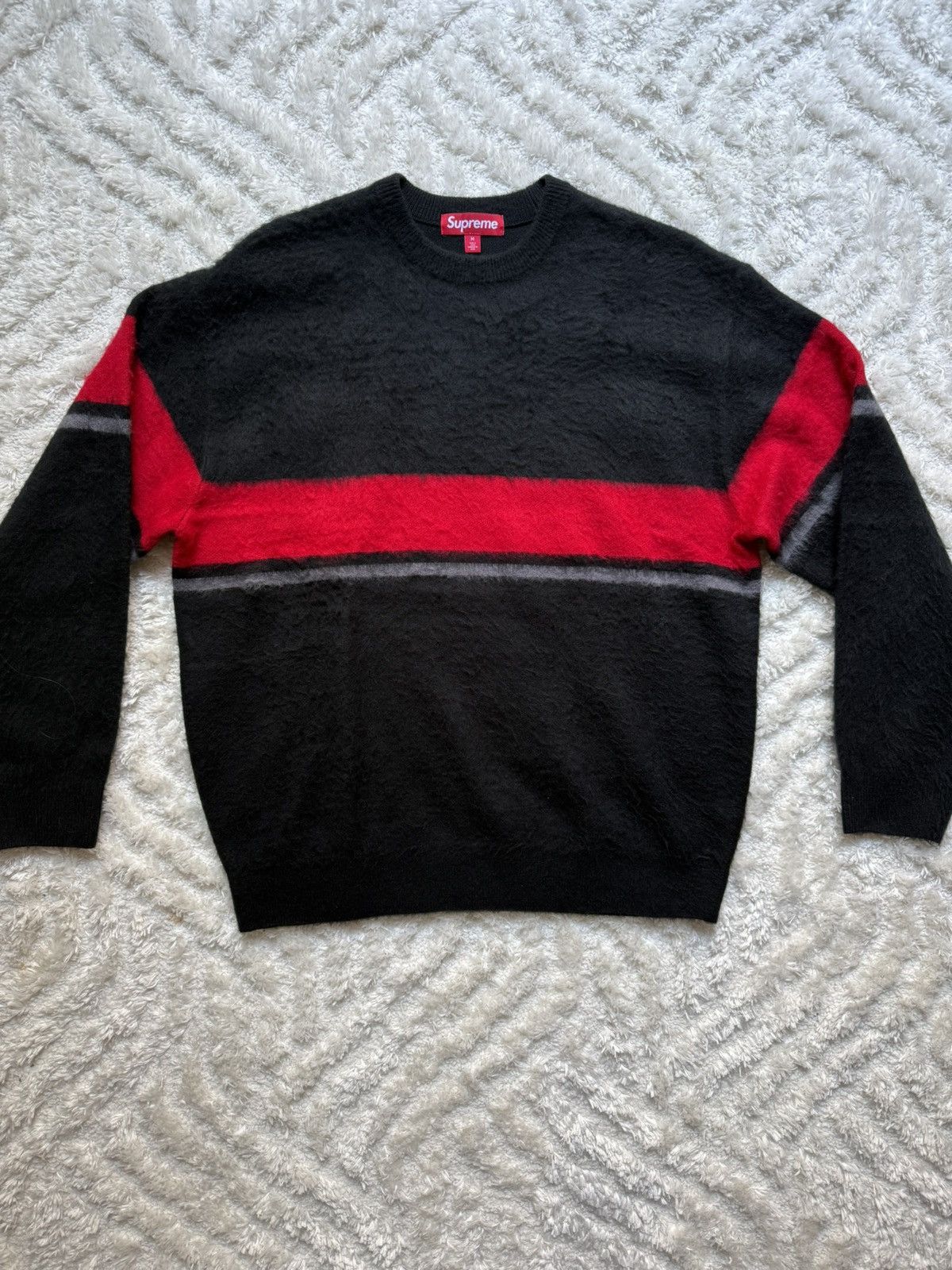 Supreme Supreme brushed stripe sweater Size US M / EU 48-50 / 2 - 2 Thumbnail