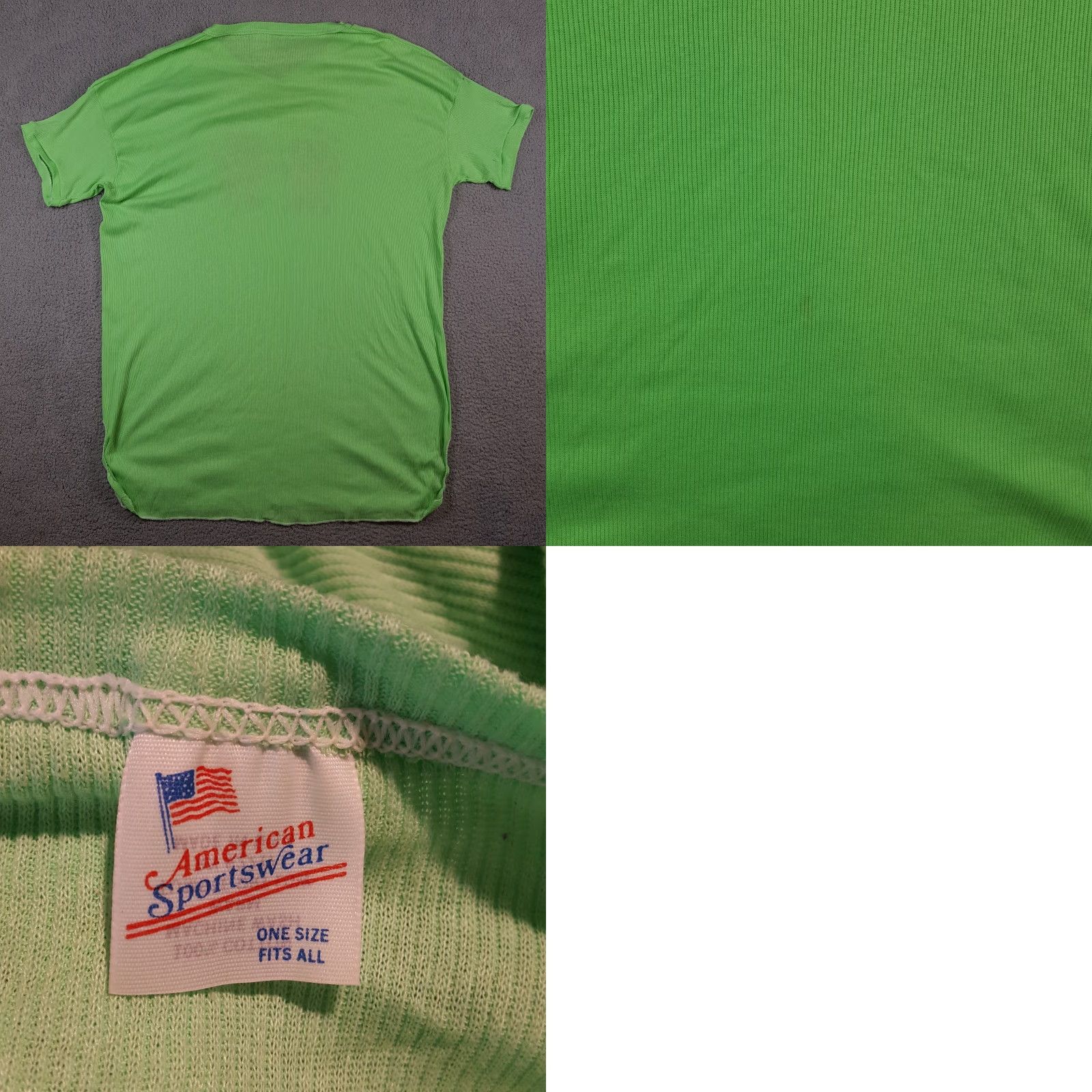 Vintage Vintage American Sportswear Women's T-Shirt XL Green 80s Retro Teddy Bear Sleep Tee Casual Summer Size XL / US 12-14 / IT 48-50 - 8 Thumbnail