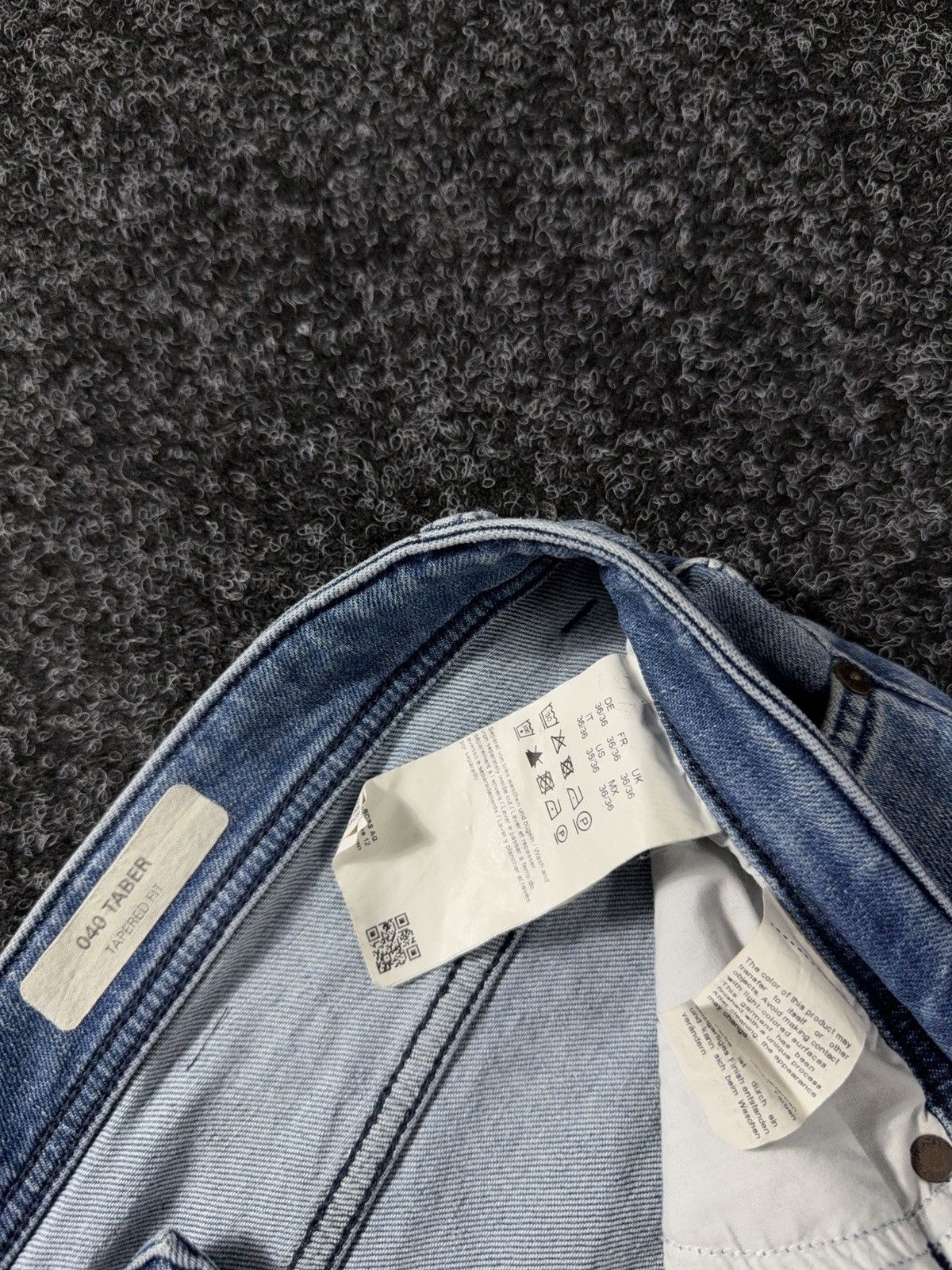 Hugo Boss 00s Hugo Boss Orange Distressed 040 Taber Tapered Jeans W36 Size US 36 / EU 52 - 9 Thumbnail