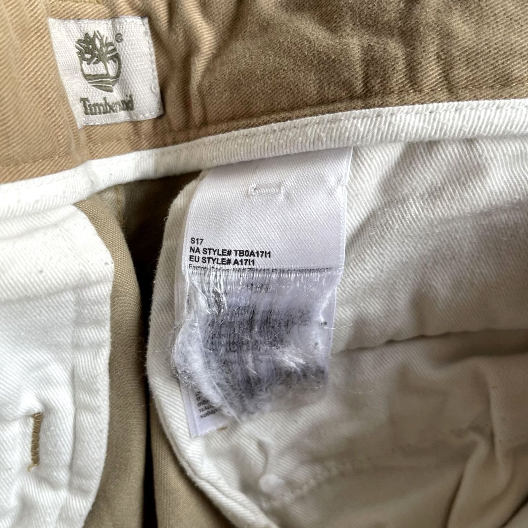 Timberland Timberland Cargo Pants Mens 34x30 Beige Straight Leg Casual Workwear Twill Size US 34 / EU 50 - 5 Thumbnail