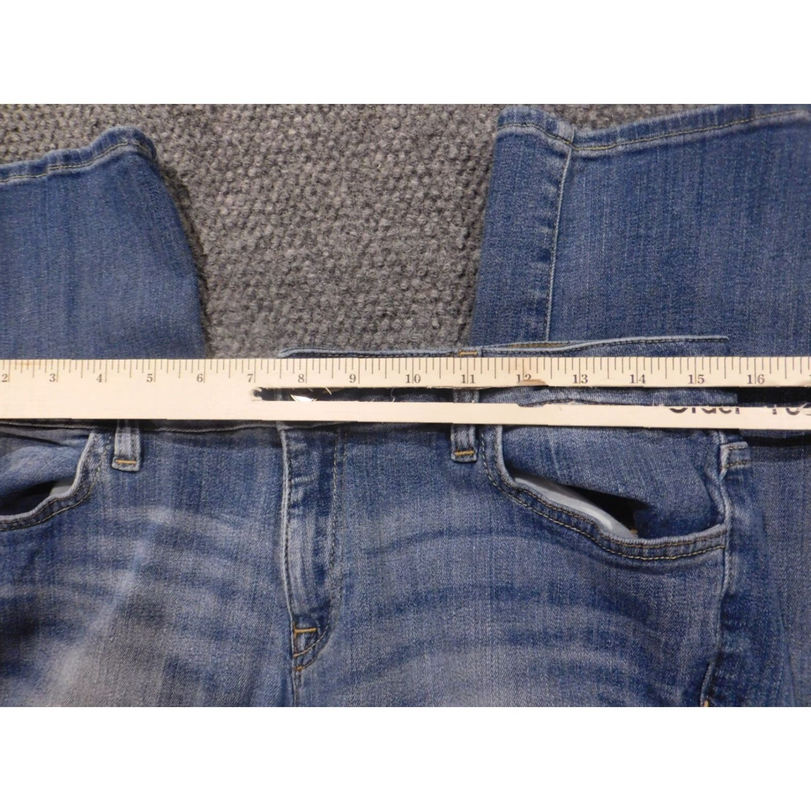 Tommy Hilfiger Tommy Hilfiger Jeans Womens 8 Crop Denim Blue Regular Inseam 25 in Zip Zipper Cotton Blend Size 24" / US 00 / IT 34 - 3 Thumbnail