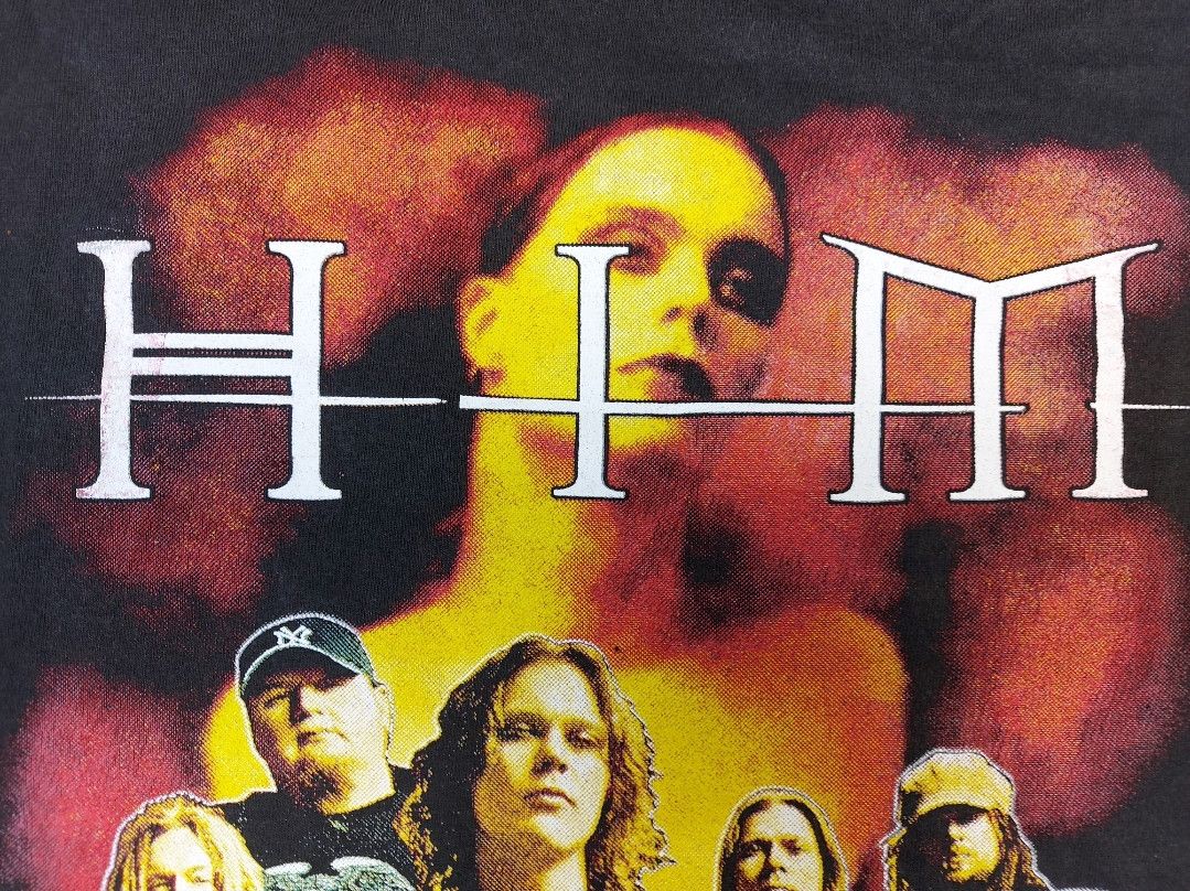Band Tees × Vintage VTG 2001 HIM Band Deep Shadows and Brilliant Highlights TEE Size US S / EU 44-46 / 1 - 7 Thumbnail