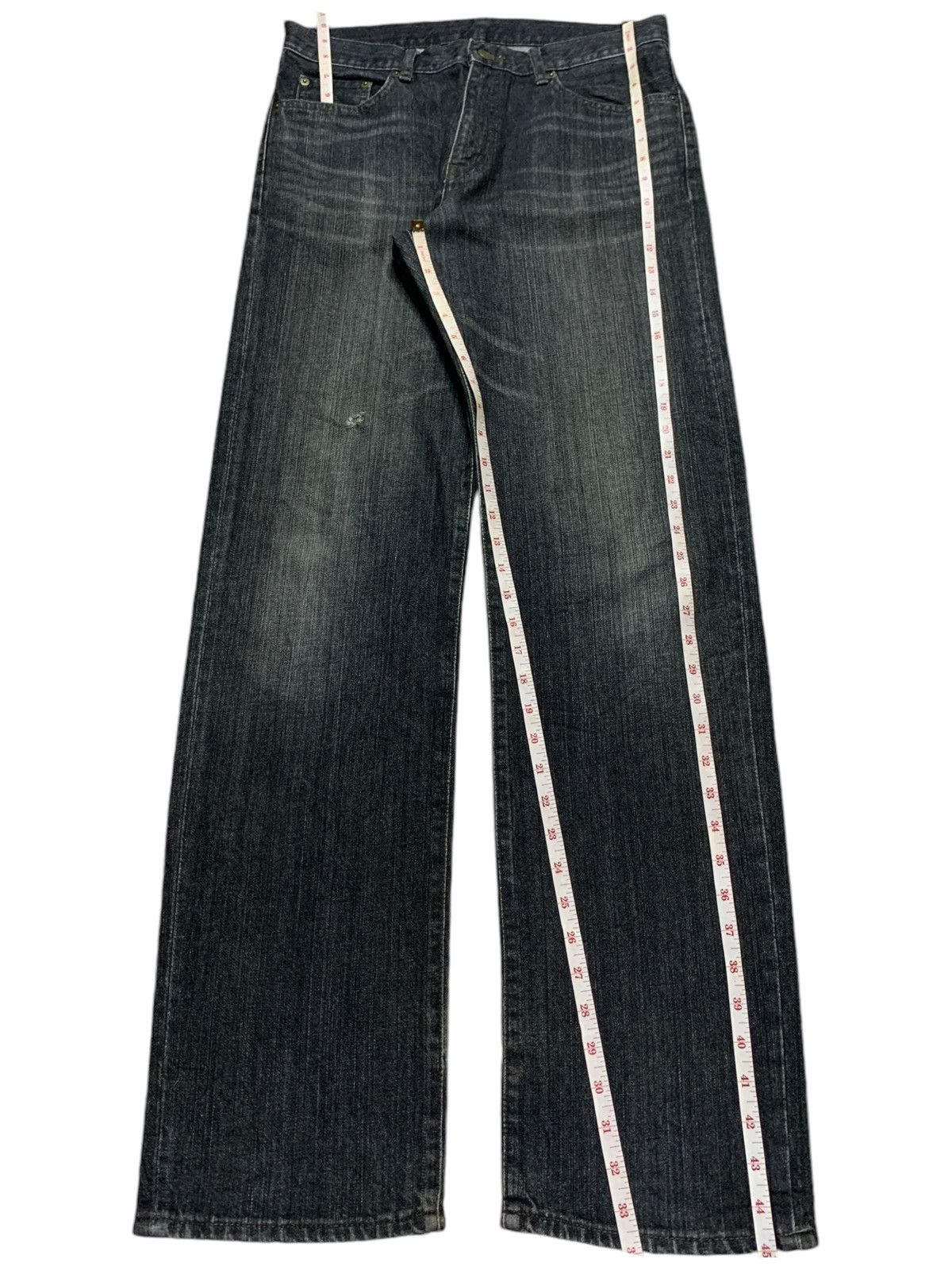 Japanese Brand × Uniqlo SALES🔥Vintage Japanese Uniqlo Mud Wash Distress Loose Jeans Size US 32 / EU 48 - 13 Thumbnail