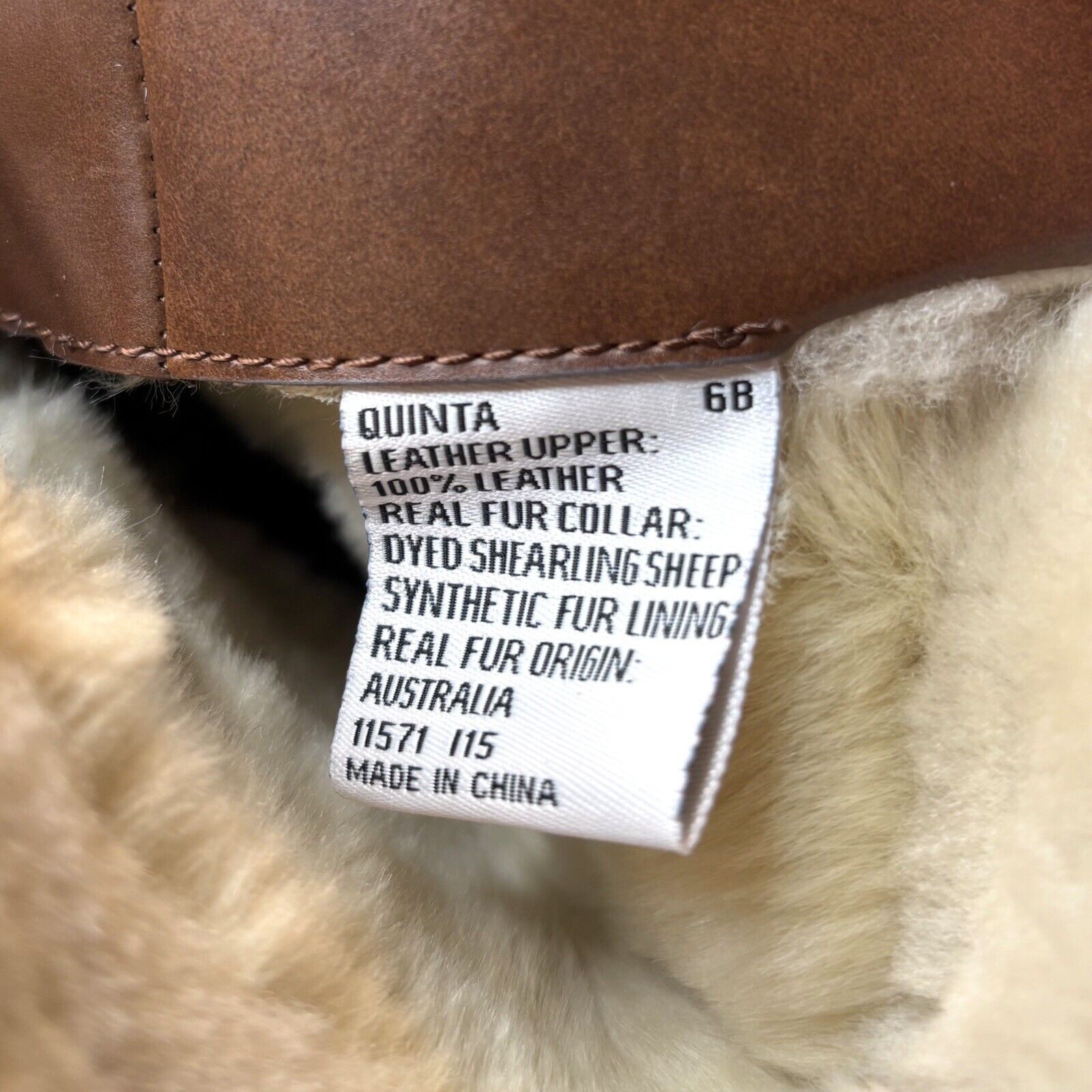 Lauren Ralph Lauren Ralph Lauren Quinta Brown Leather Shearling Boots Size 6 B Size US 6 / IT 36 - 11 Thumbnail