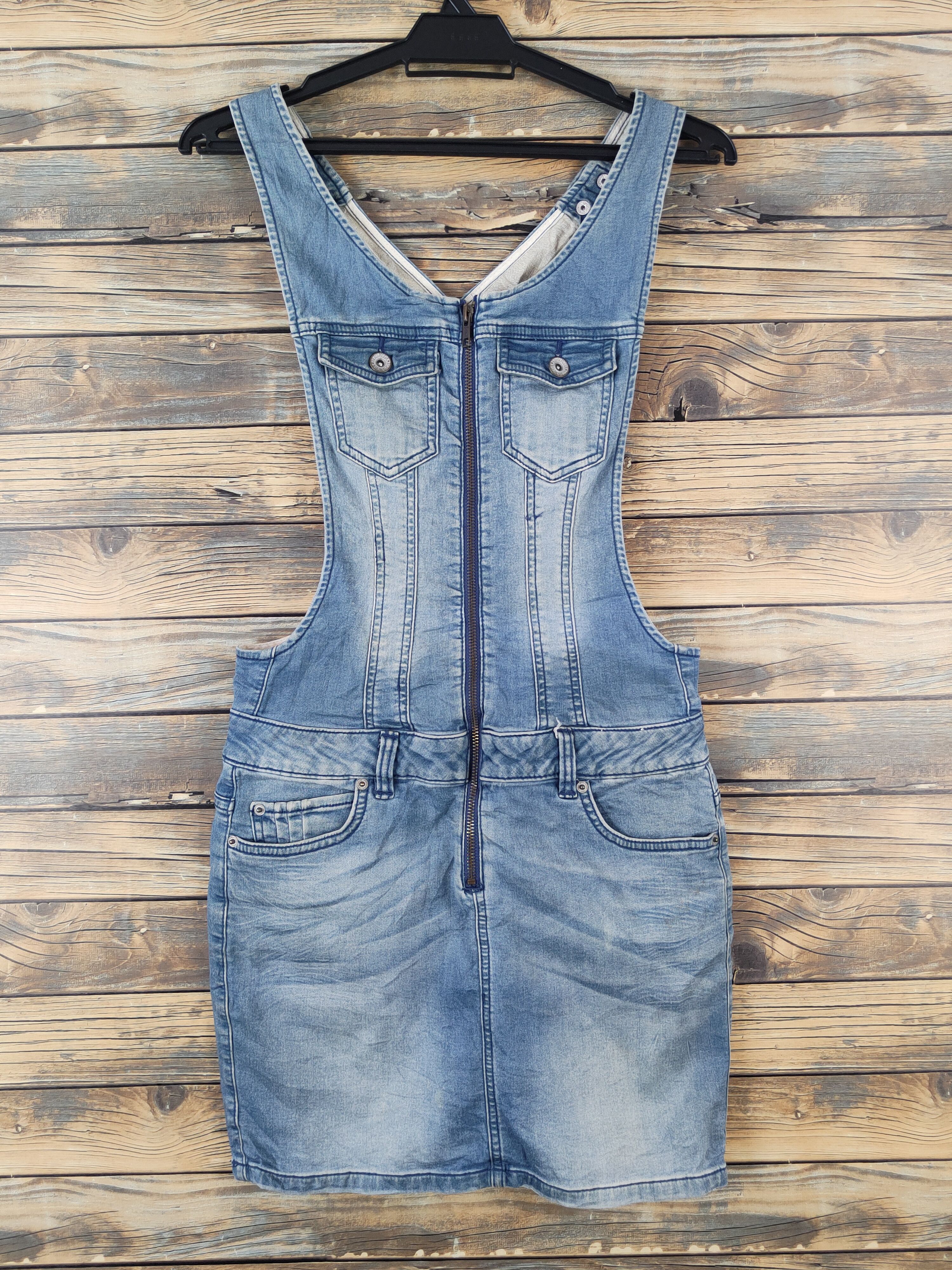 Japanese Brand × Vintage Vintage Vero Moda Blue Denim Skirt Jumpsuits Size 30" / US 8 / IT 44 - 1 Thumbnail