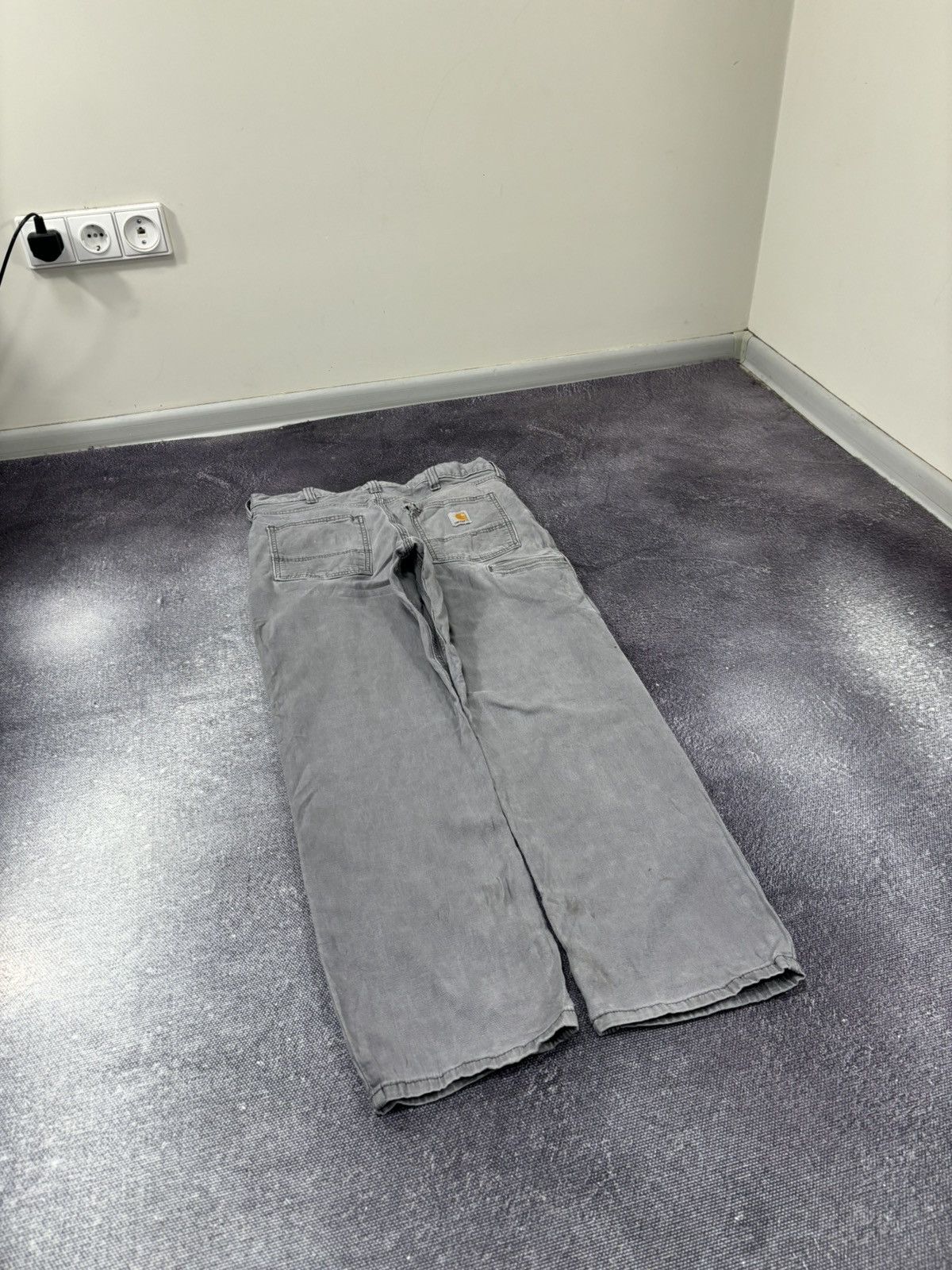 Carhartt Vintage Carhartt Y2K Relaxed Fit Gray Work Carpenter Pants Size US 34 / EU 50 - 4 Thumbnail