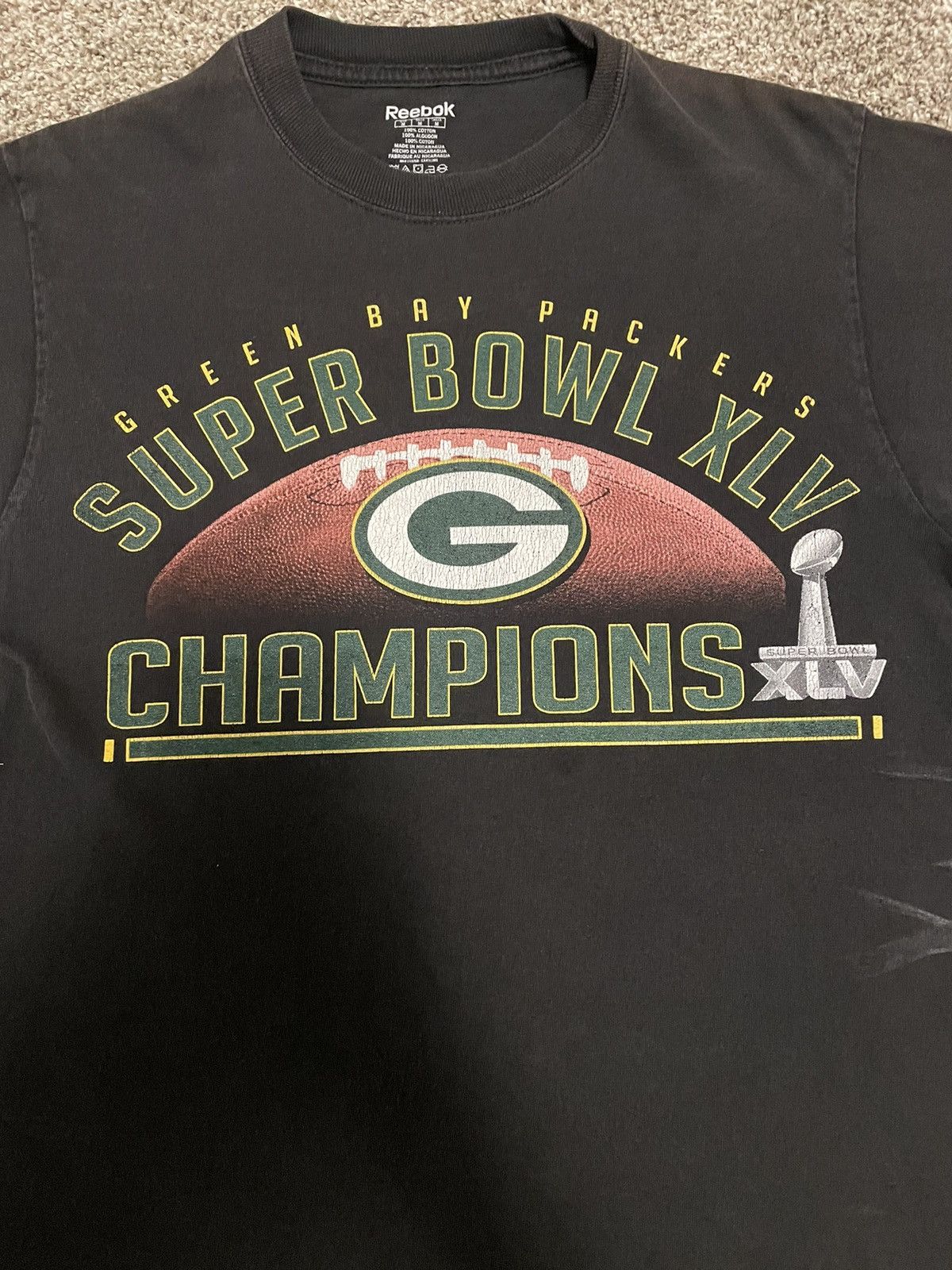 NFL × Reebok 2011 Green Bay packers Super Bowl shirt Size US M / EU 48-50 / 2 - 1 Thumbnail