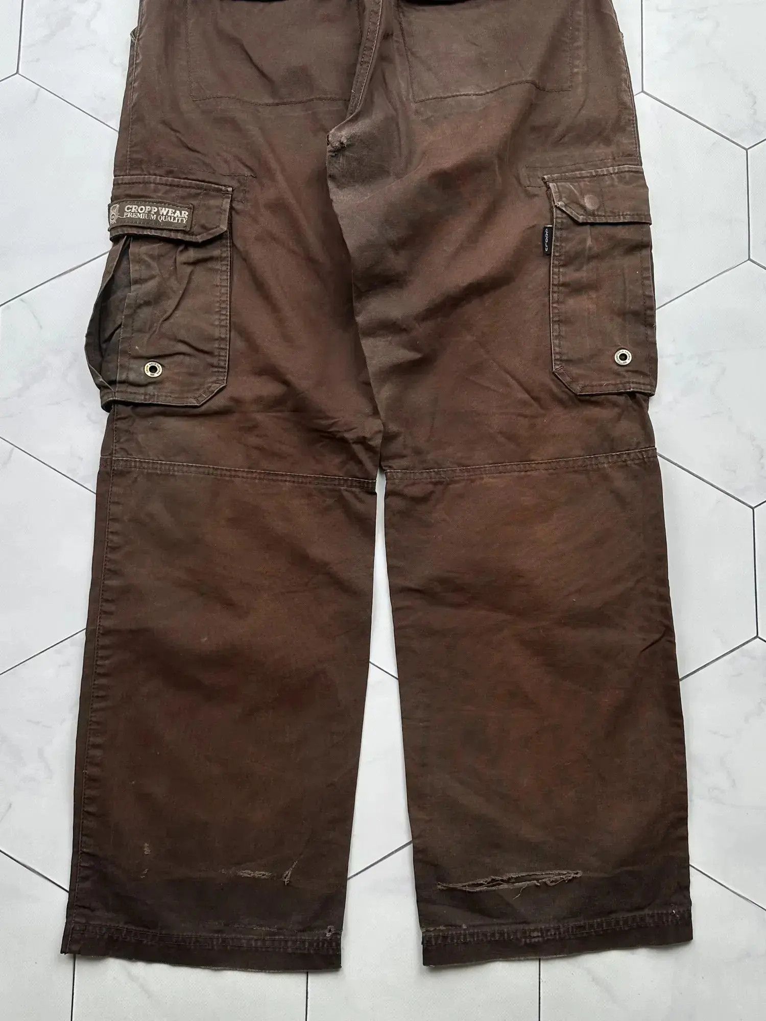 Japanese Brand Vintage Cargo Sun Faded Wide Pants (B458)E2 Size US 30 / EU 46 - 9 Thumbnail