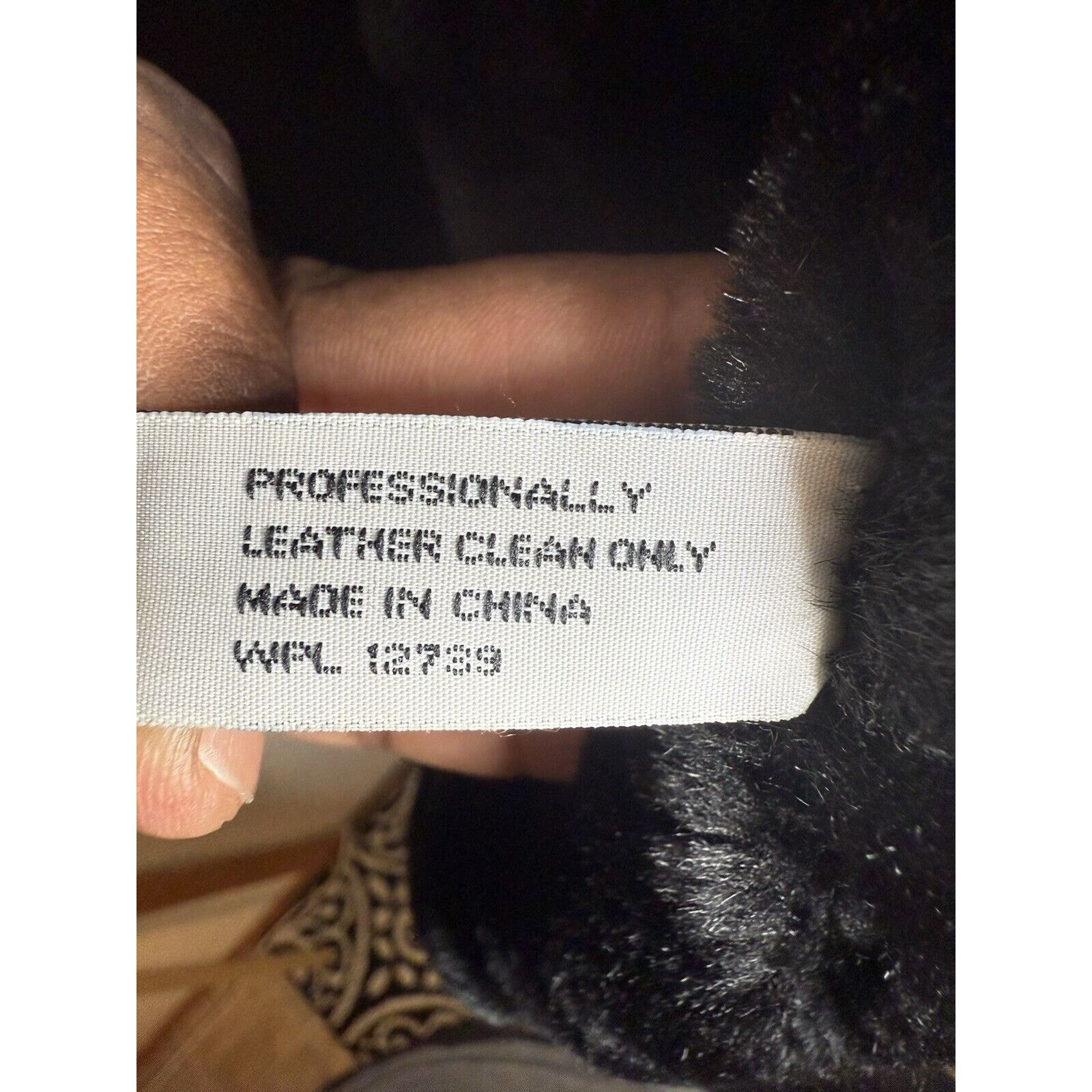 & Other Stories Charles Klein Leather Jacket Mens Large Black Faux Fur Lined Size US L / EU 52-54 / 3 - 9 Thumbnail