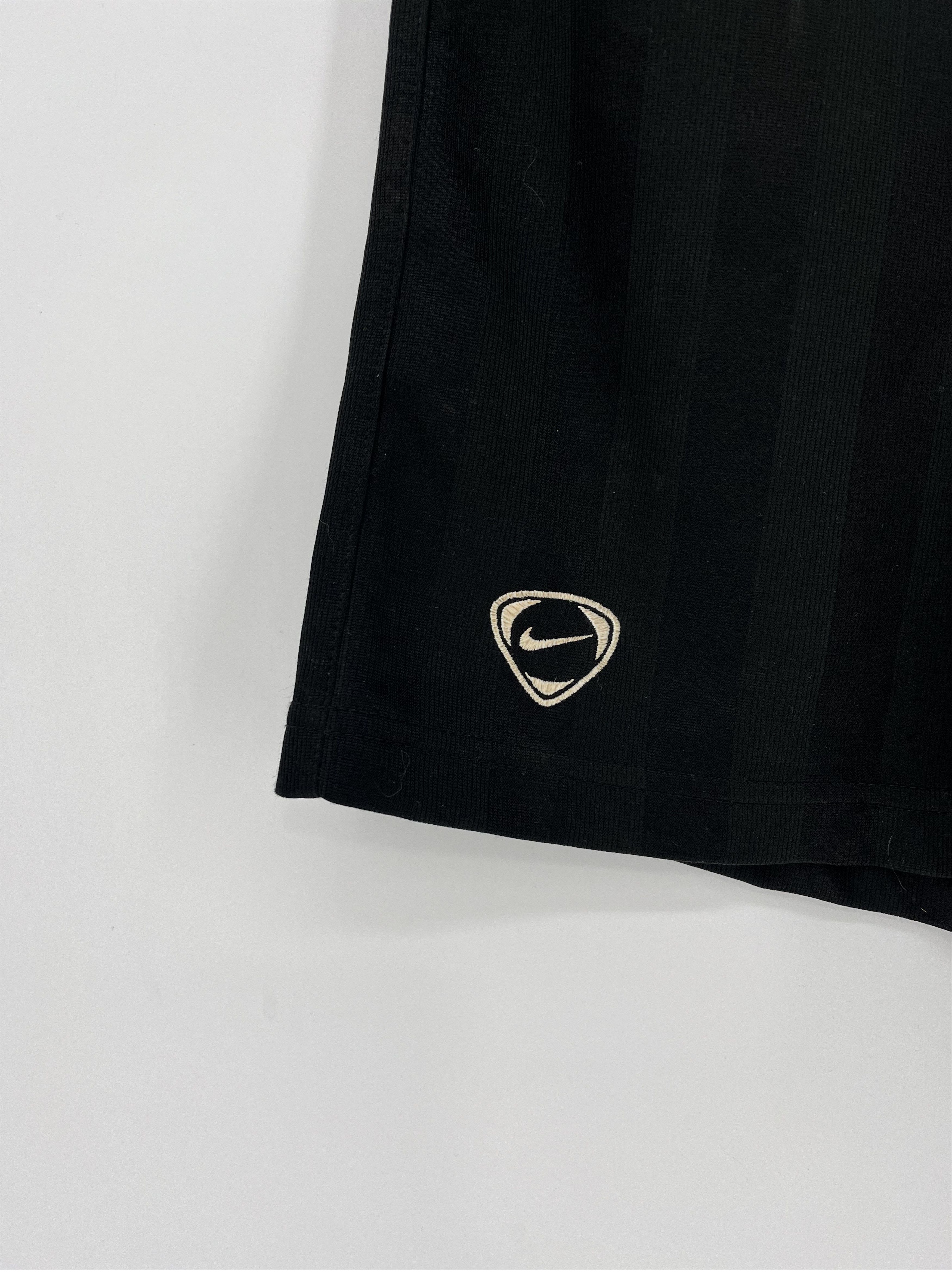 Nike × Vintage 90s Vintage Nike Black Nylon Mini Swoosh Shorts Travis Style Size US 30 / EU 46 - 4 Thumbnail