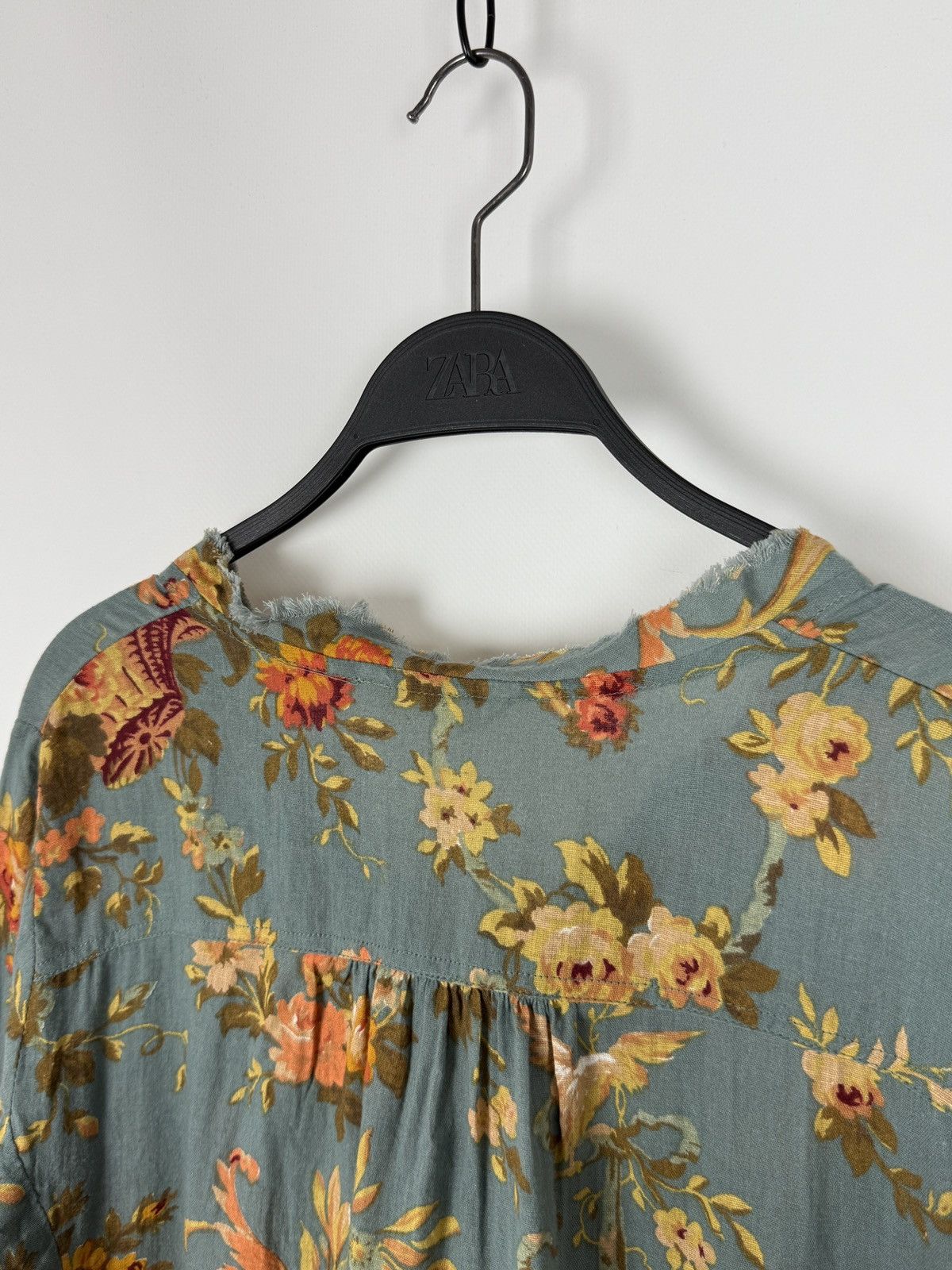 Denim & Supply Ralph Lauren Denim&Supply Avery Swing Floral Cotton 3/4 Sleeve Blouse M Size M / US 6-8 / IT 42-44 - 10 Thumbnail