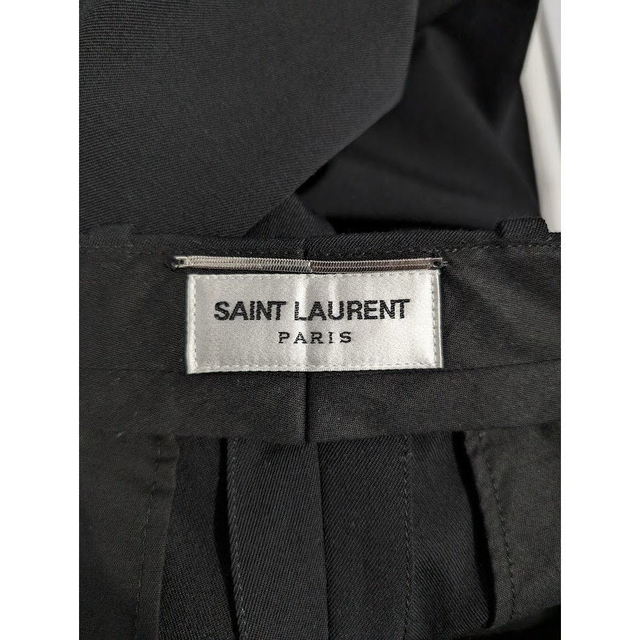 Saint Laurent Paris o1rshd1 Pants Gabardine Fluide in Noir Size US 30 / EU 46 - 15 Thumbnail