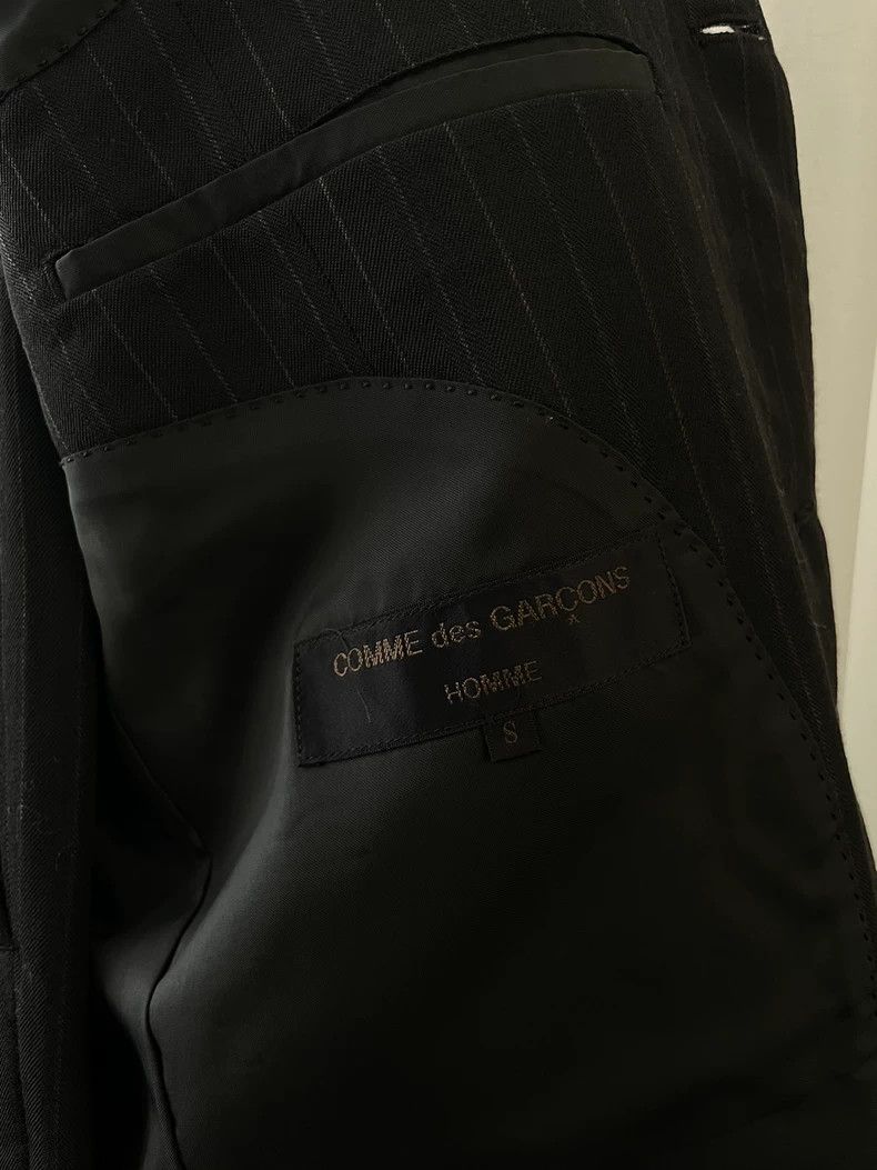 Comme des Garcons Comme des Garçons size s Striped black wool blazer suits Size 36S - 4 Thumbnail