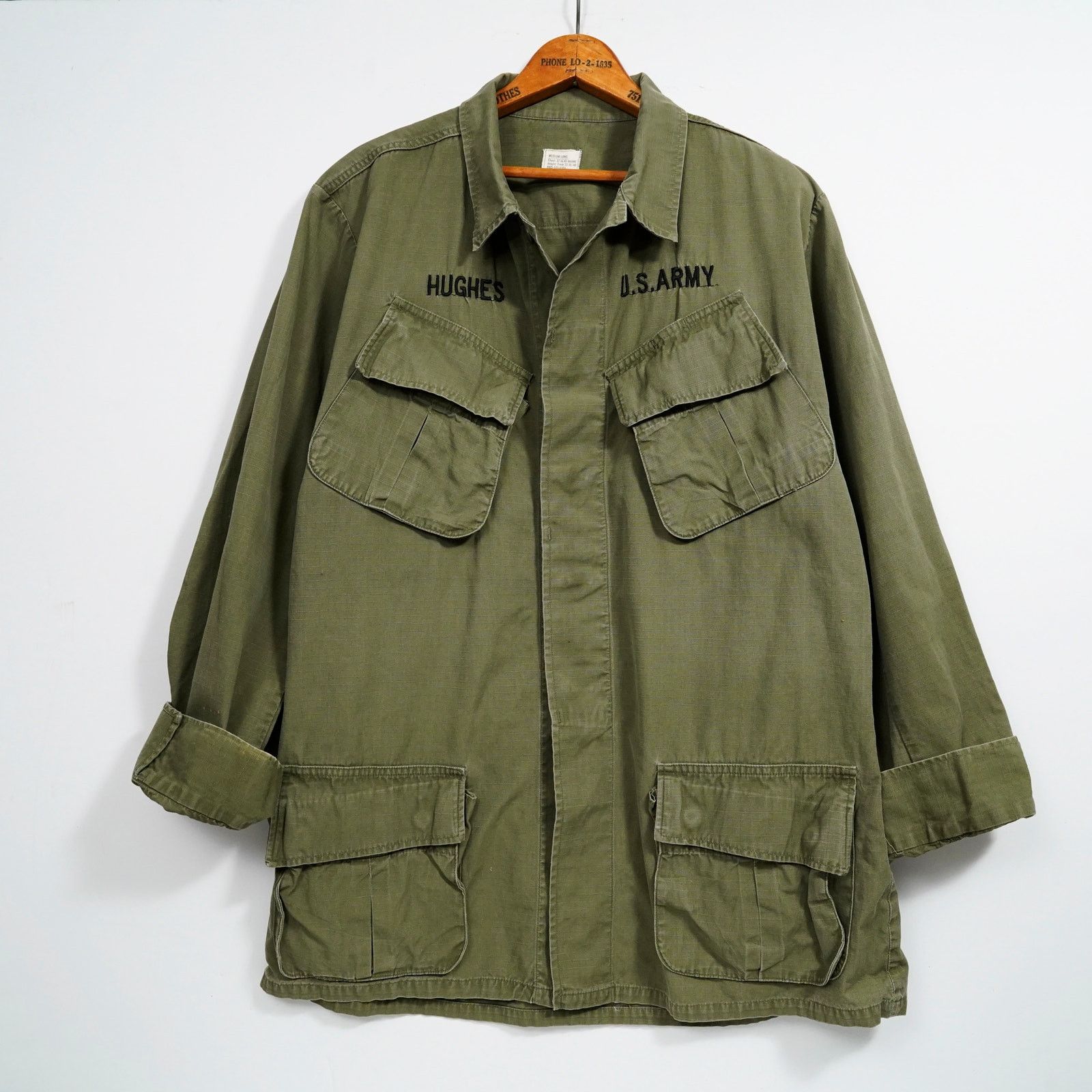 Vintage Vintage 1960s U.S. Army Jungle Fatigue Jacket Ripstop M Size US M / EU 48-50 / 2 - 1 Thumbnail