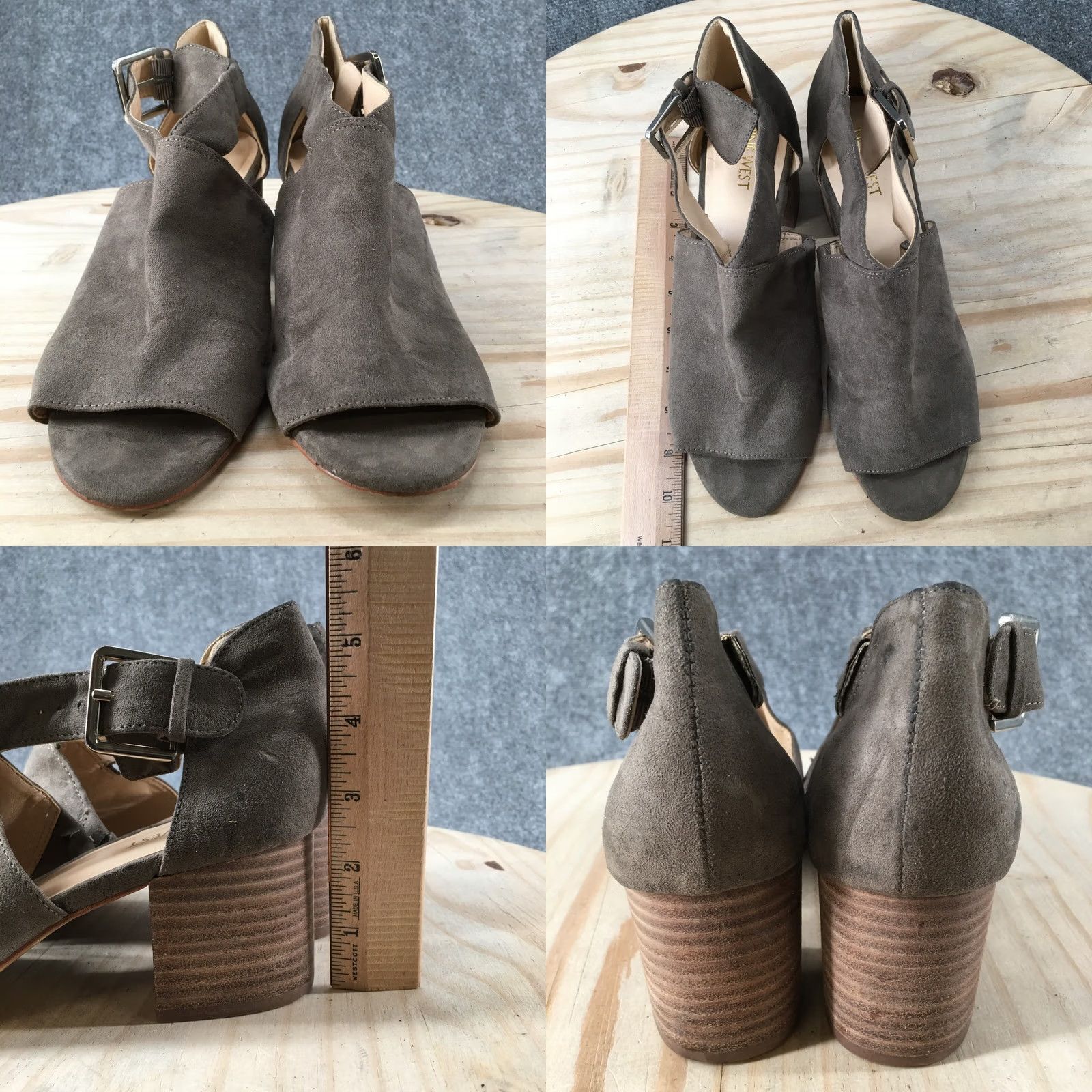 Nine West Nine West Groovy Go Casual Peep Toe Ankle Strappy Brown Suede Womens 9 M Heel Block Shoes Size US 9 / IT 39 - 8 Thumbnail