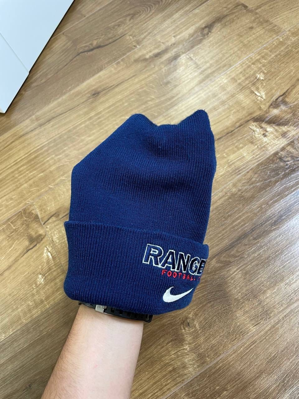 Nike × Vintage Vintage 90’s Y2K Style Nike Rangers Swoosh Logo Beanie Hat Size ONE SIZE - 7 Thumbnail