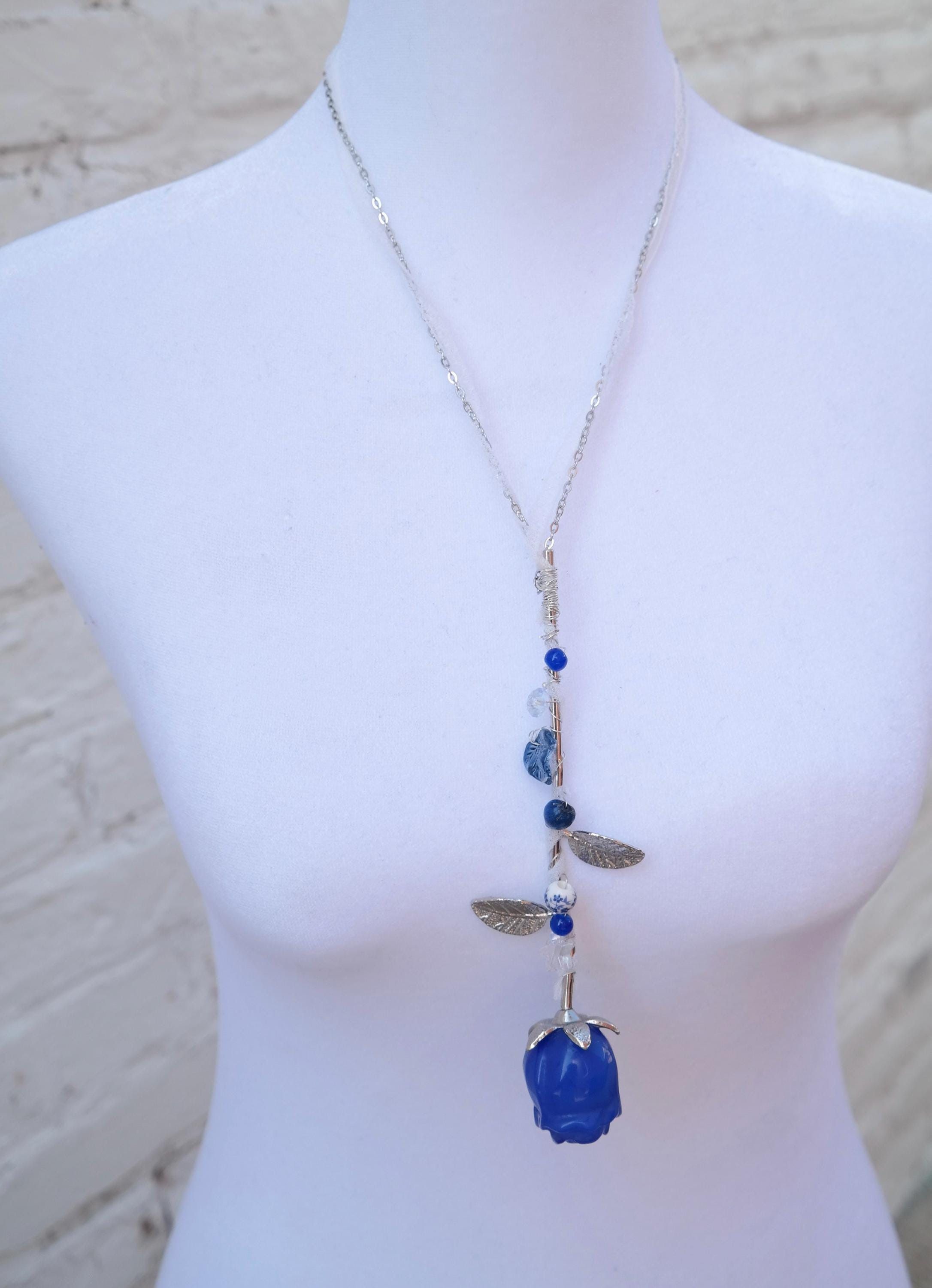 Handmade Crystal Rose Necklaces Size ONE SIZE - 3 Thumbnail