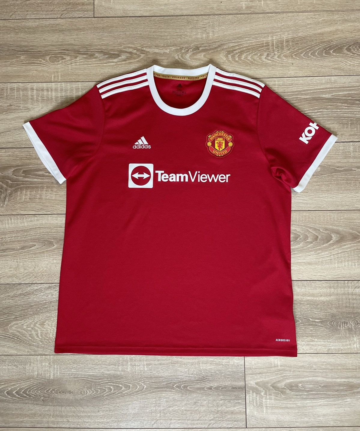 Adidas Manchester United 2021/2022 Home Jersey T-Shirt Size US XXL / EU 58 / 5 - 1 Thumbnail