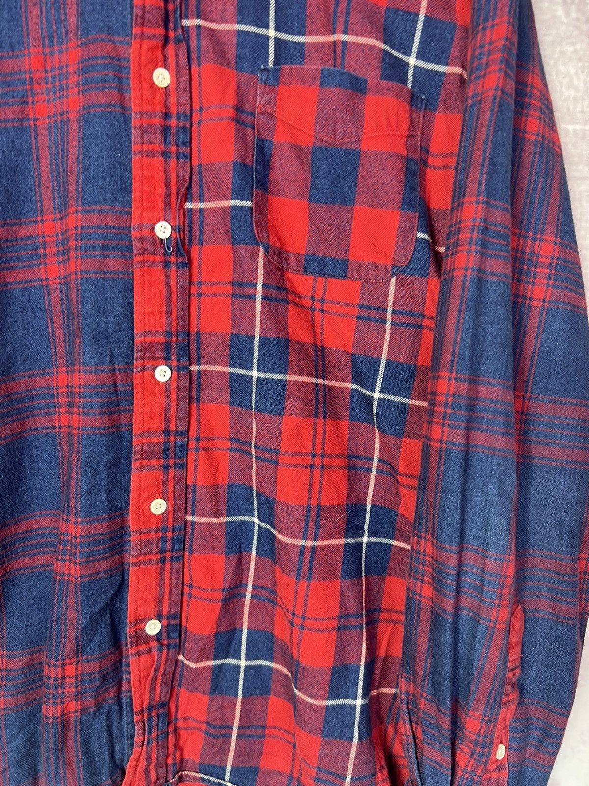 Beams Japan Beams Japan Tartan Pattern Patchwork Flannel Shirt Size US L / EU 52-54 / 3 - 4 Thumbnail