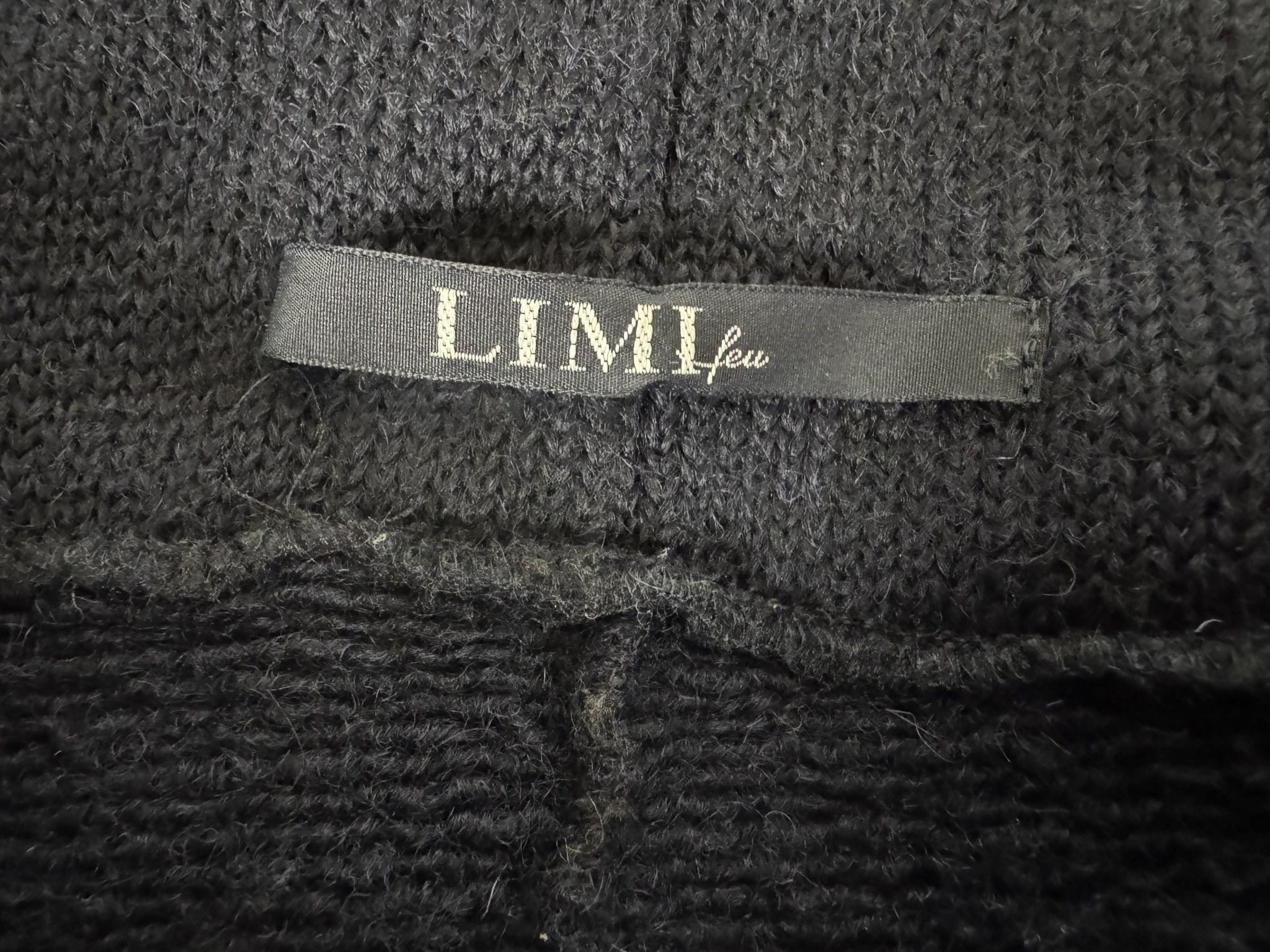 Limi Feu LIMI feu by Yohji Yamamoto Navy Wool Oversized Size ONE SIZE - 4 Thumbnail
