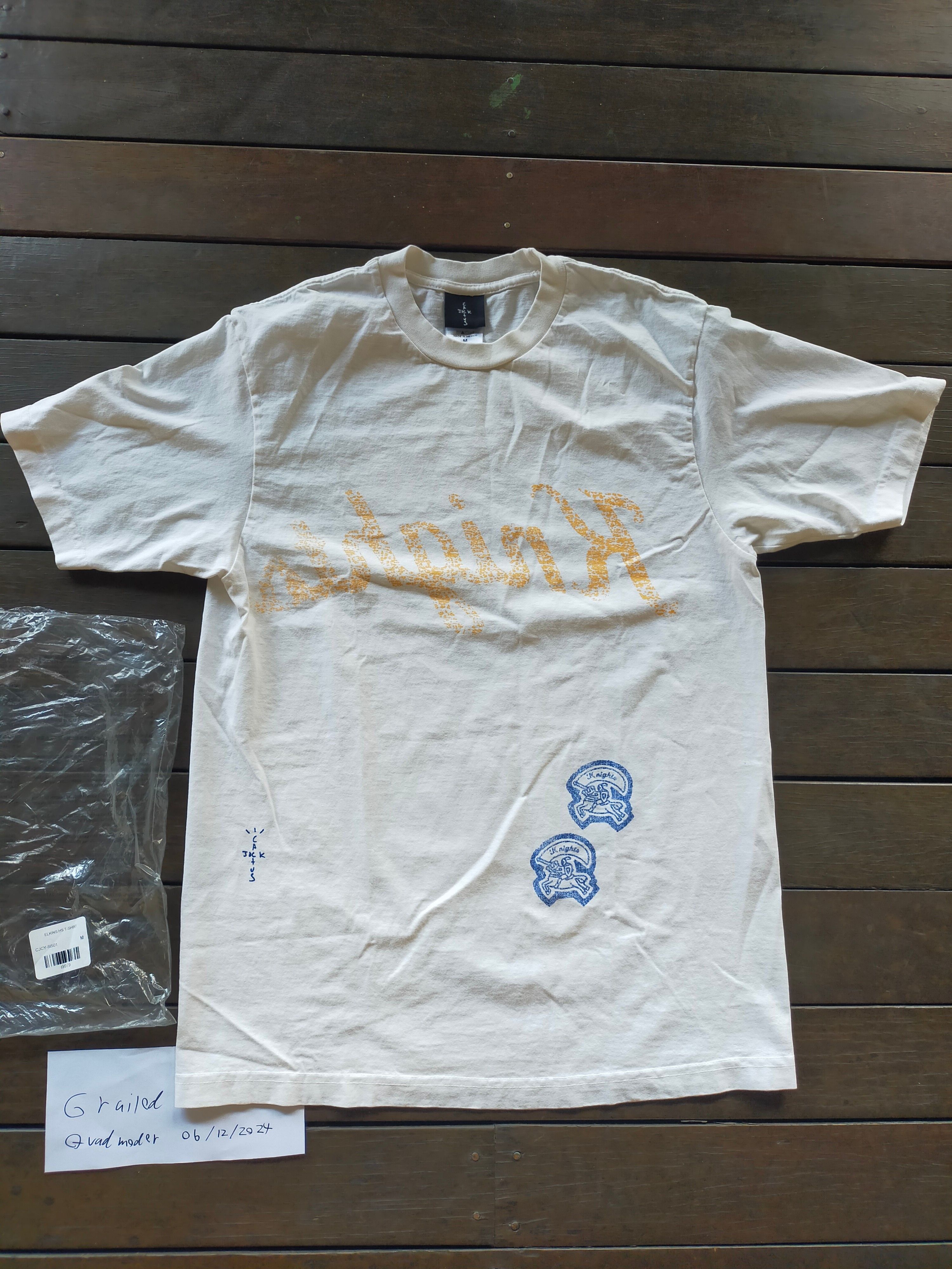 Travis Scott Travis Scott Utopia Elkin Knights white merch shirt medium Size US M / EU 48-50 / 2 - 1 Thumbnail