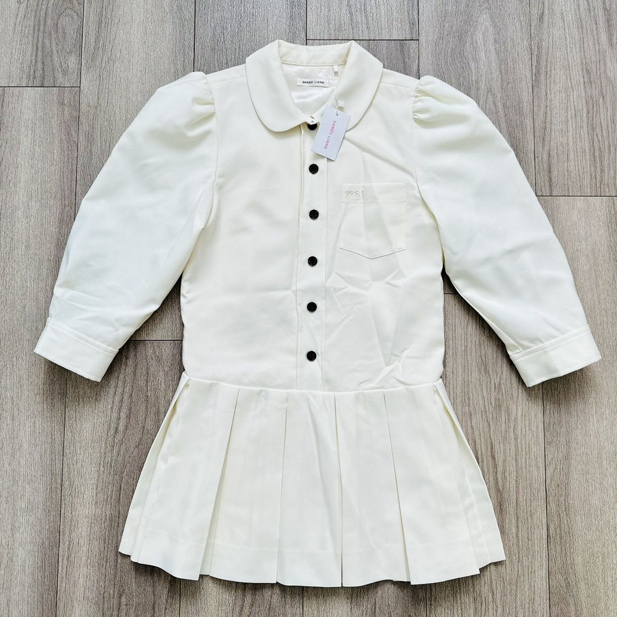 Sandy Liang Sandy Liang Off-White Somm Minidress NWT Size XS / US 0-2 / IT 36-38 - 7 Thumbnail