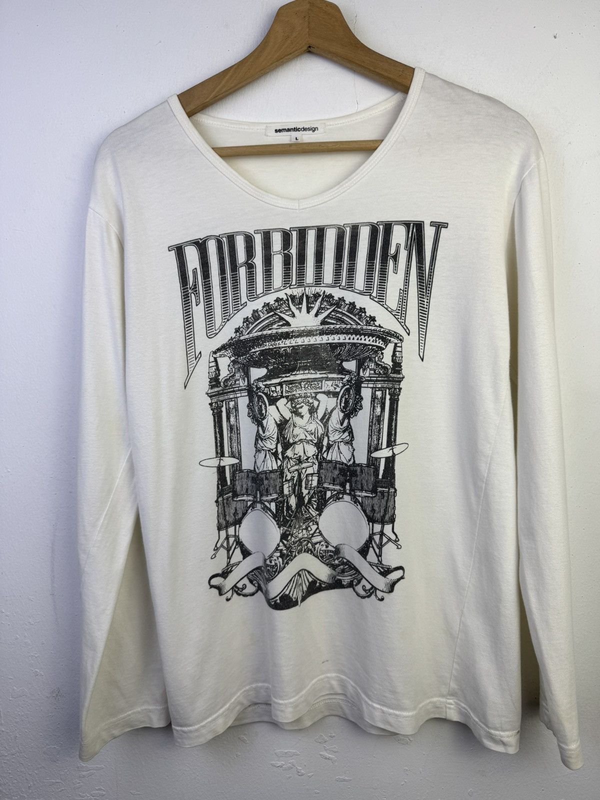 semanticdesign Semantic Design Forbidden NO GIMMICK long-sleeve t-shirt. Size L / US 10 / IT 46 - 1 Thumbnail