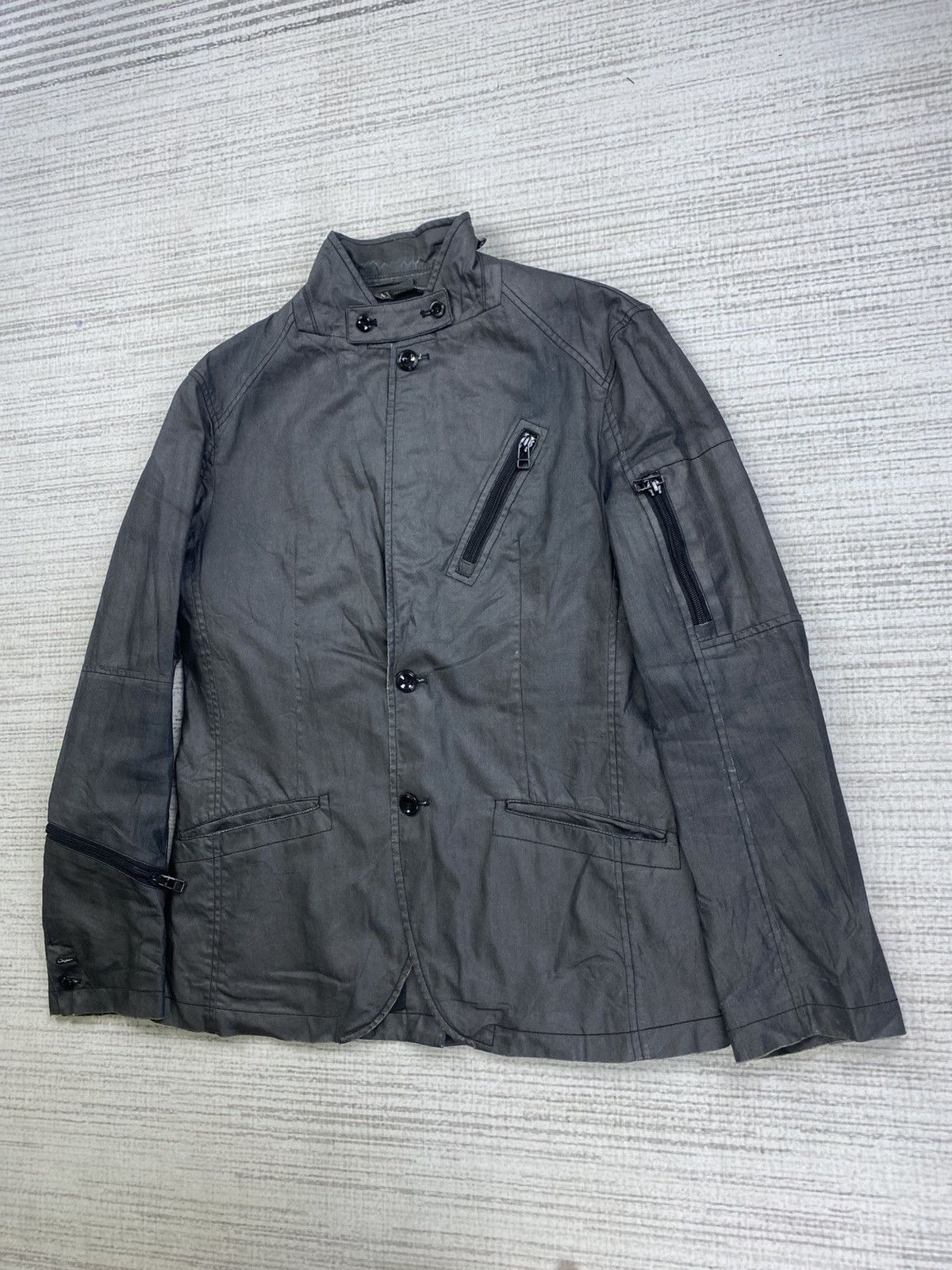 Armani Exchange 🔥Armani Exchange A/X Muktipocket Punk Bondage Jacket Size US M / EU 48-50 / 2 - 4 Thumbnail
