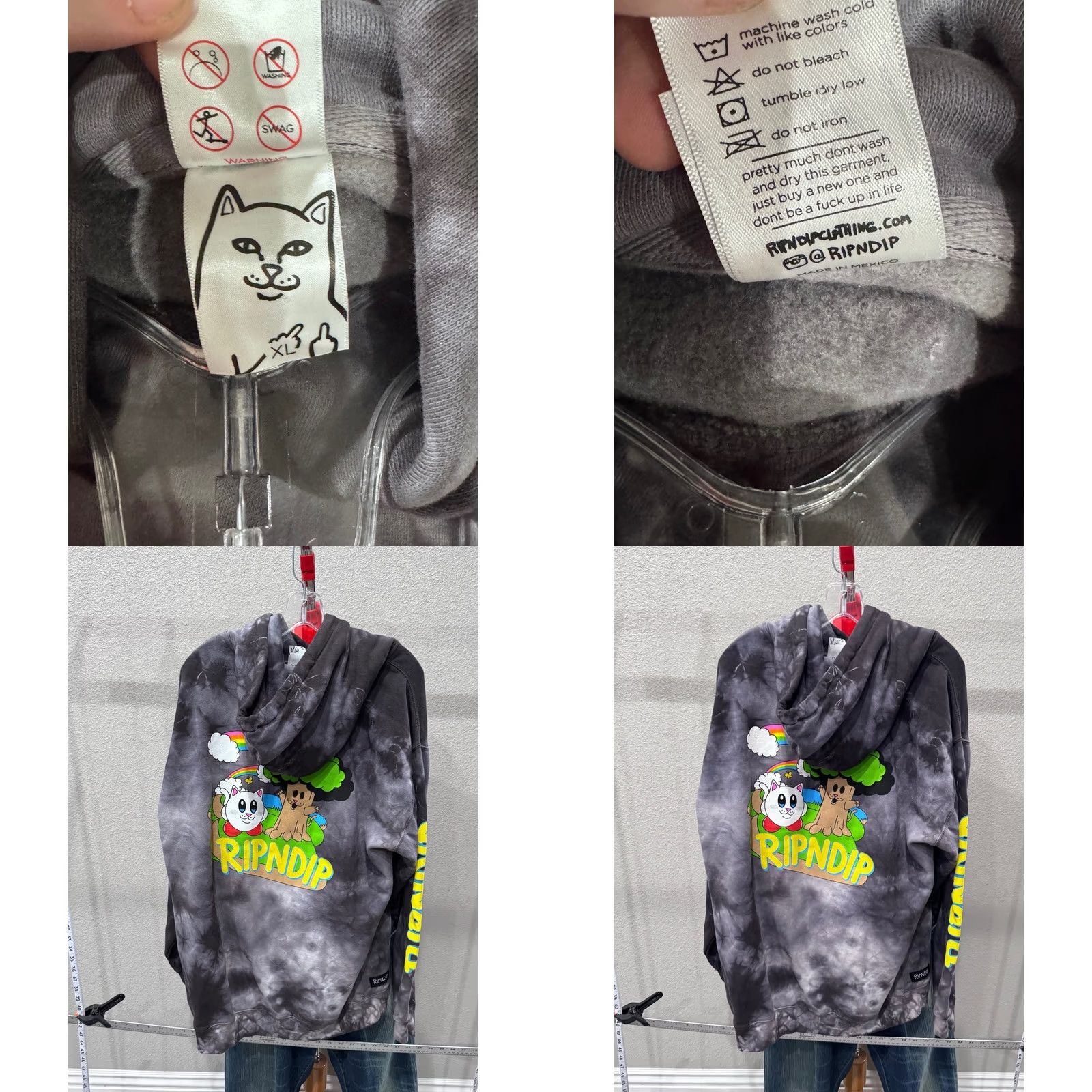 RIPNDIP Ripndip Tie Dye Hoody SWEATER XL Multicolor Men Size US XL / EU 56 / 4 - 8 Thumbnail