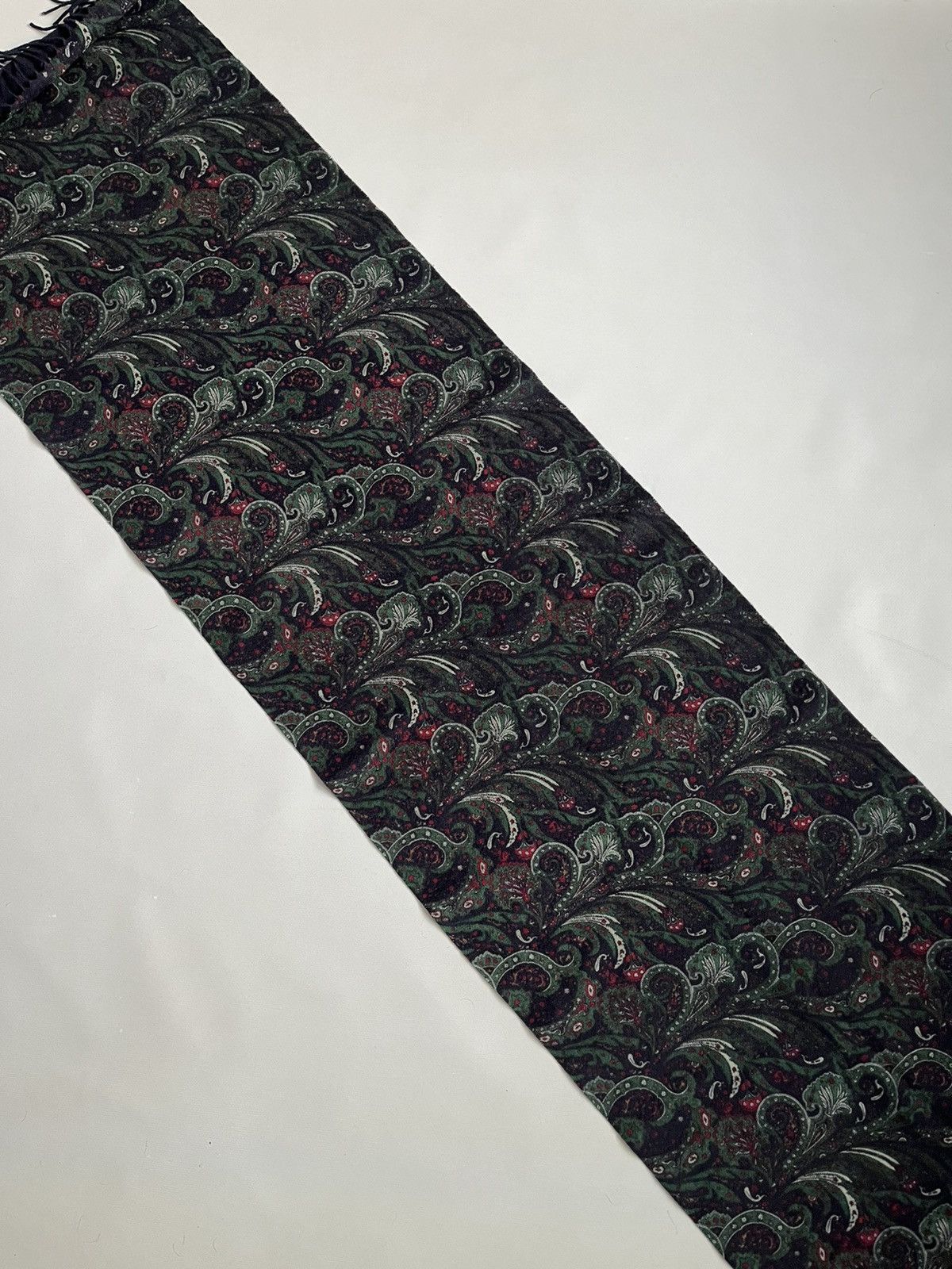 Loro Piana Inc Loro Piana Cashmere Wool Blue Paisley Scarf Scarve Size ONE SIZE - 6 Thumbnail