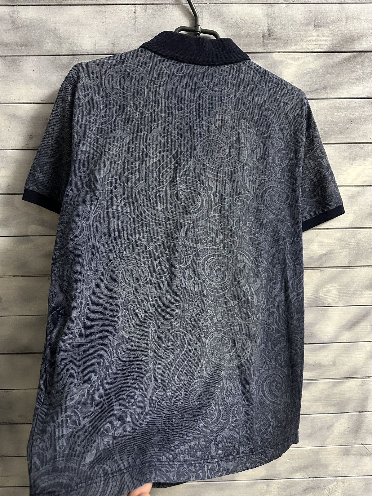 Versace Rare Luxury Polo Versace Monogram full Print Size US L / EU 52-54 / 3 - 12 Thumbnail