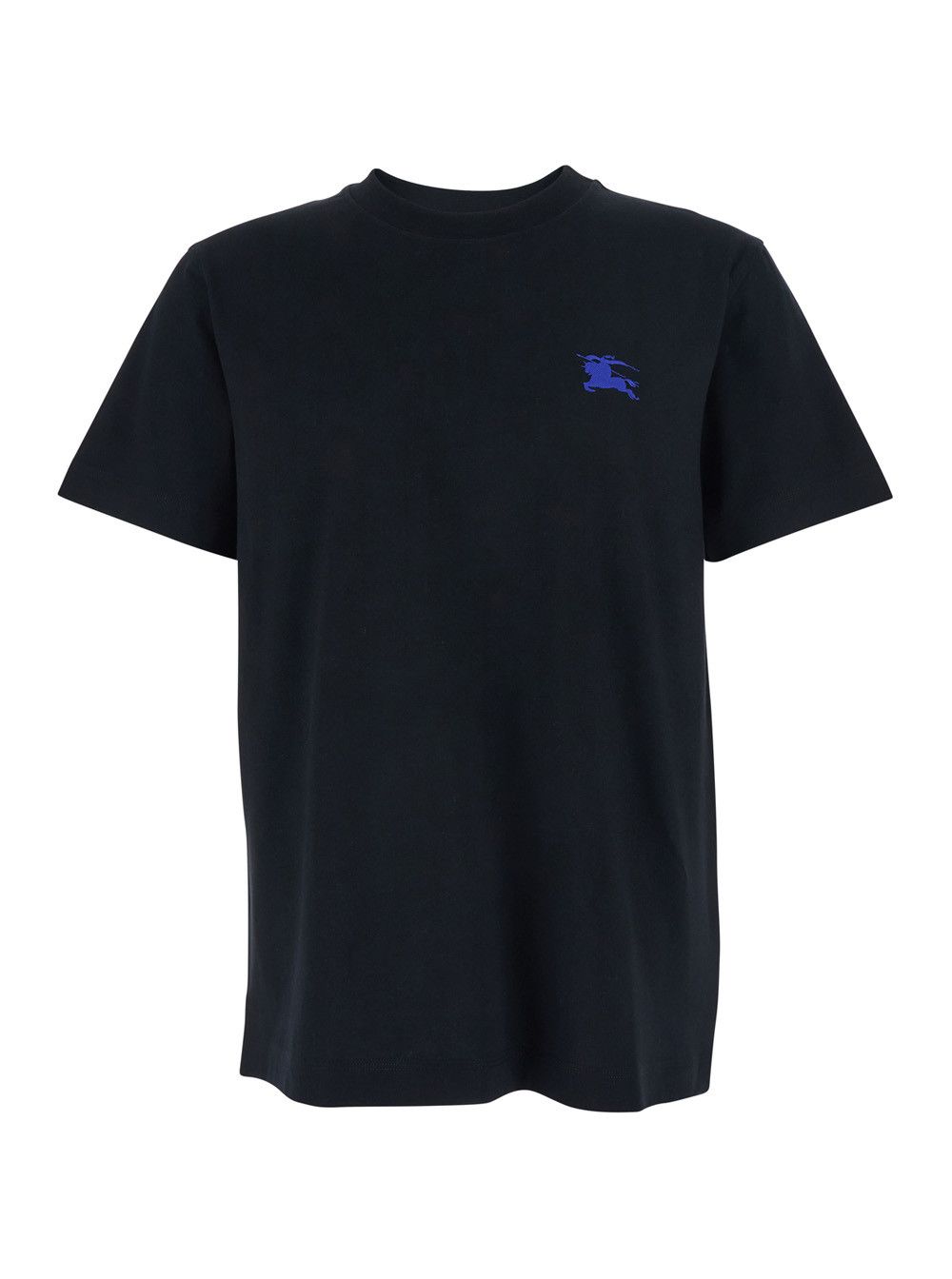 Burberry Black T-Shirt with Embroidered Logo on Chest In Cotton for Men Size US M / EU 48-50 / 2 - 1 Thumbnail