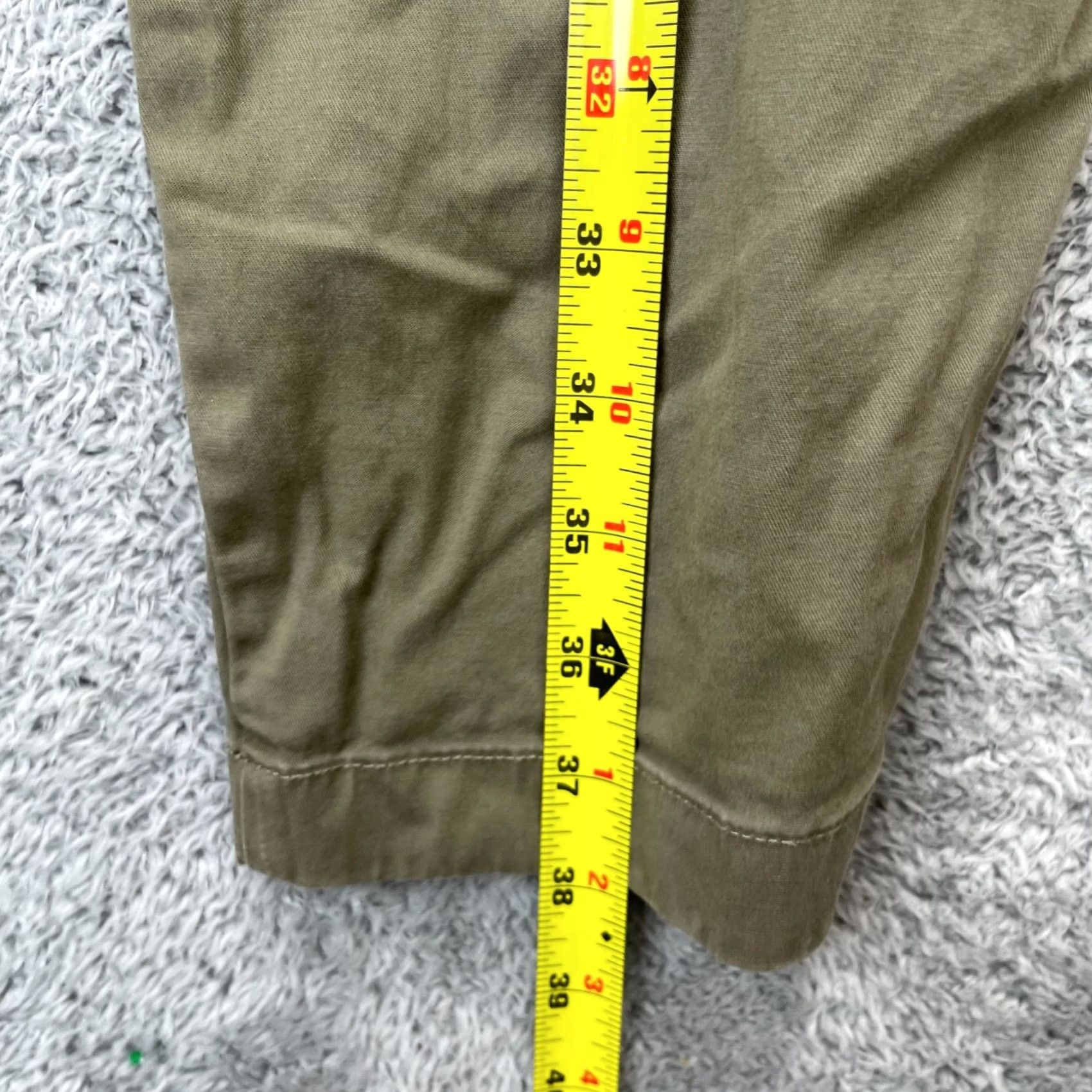 Gap Gap Pants Womens 4 Beige Dress Cotton Stretch Pleated Tapered Leg Elastic Waist Size 27" / US 4 / IT 40 - 7 Thumbnail