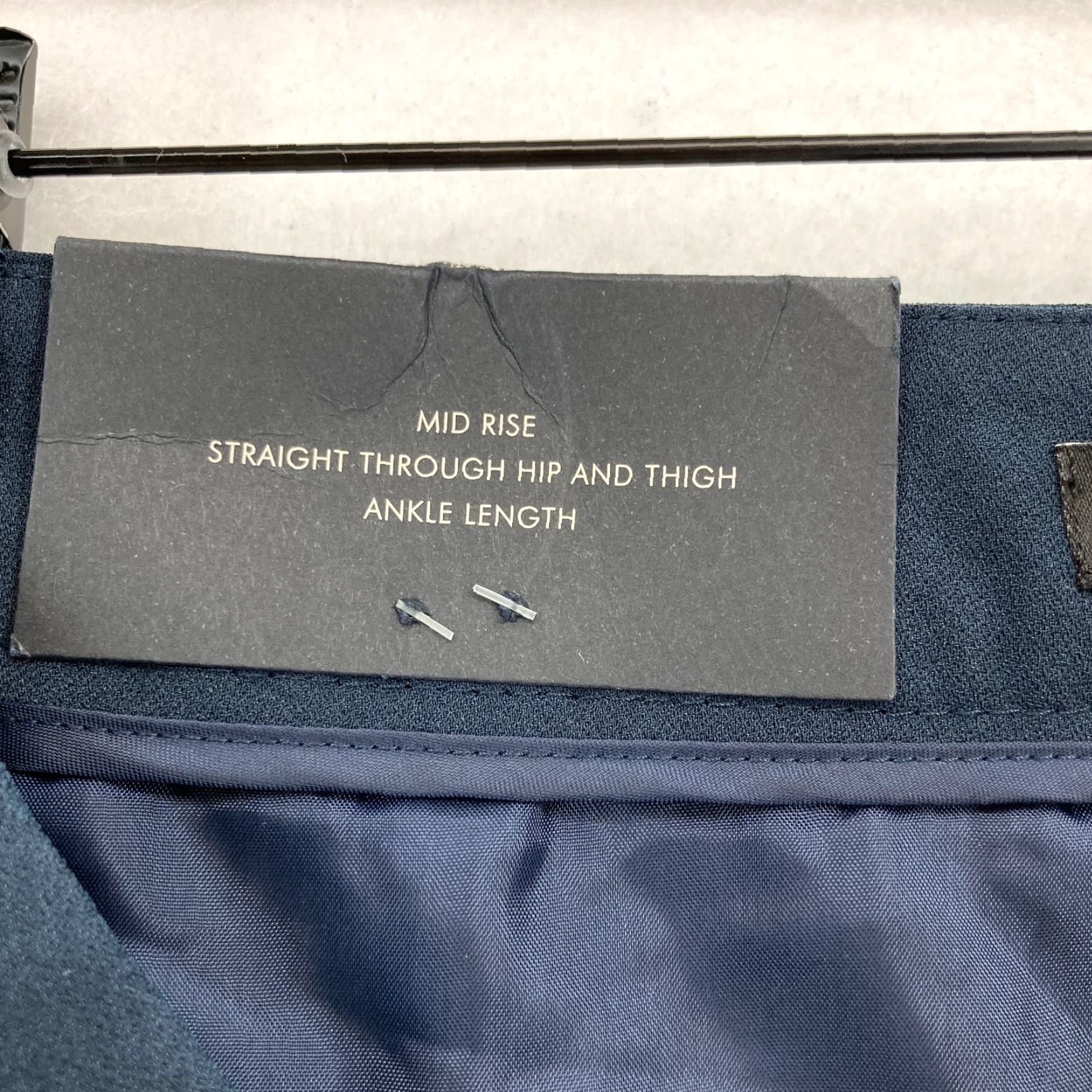 Banana Republic Banana Republic Avery Ankle Pants Women's 4 Navy Stripe Mid Rise NWT Pants Size 27" / US 4 / IT 40 - 7 Thumbnail