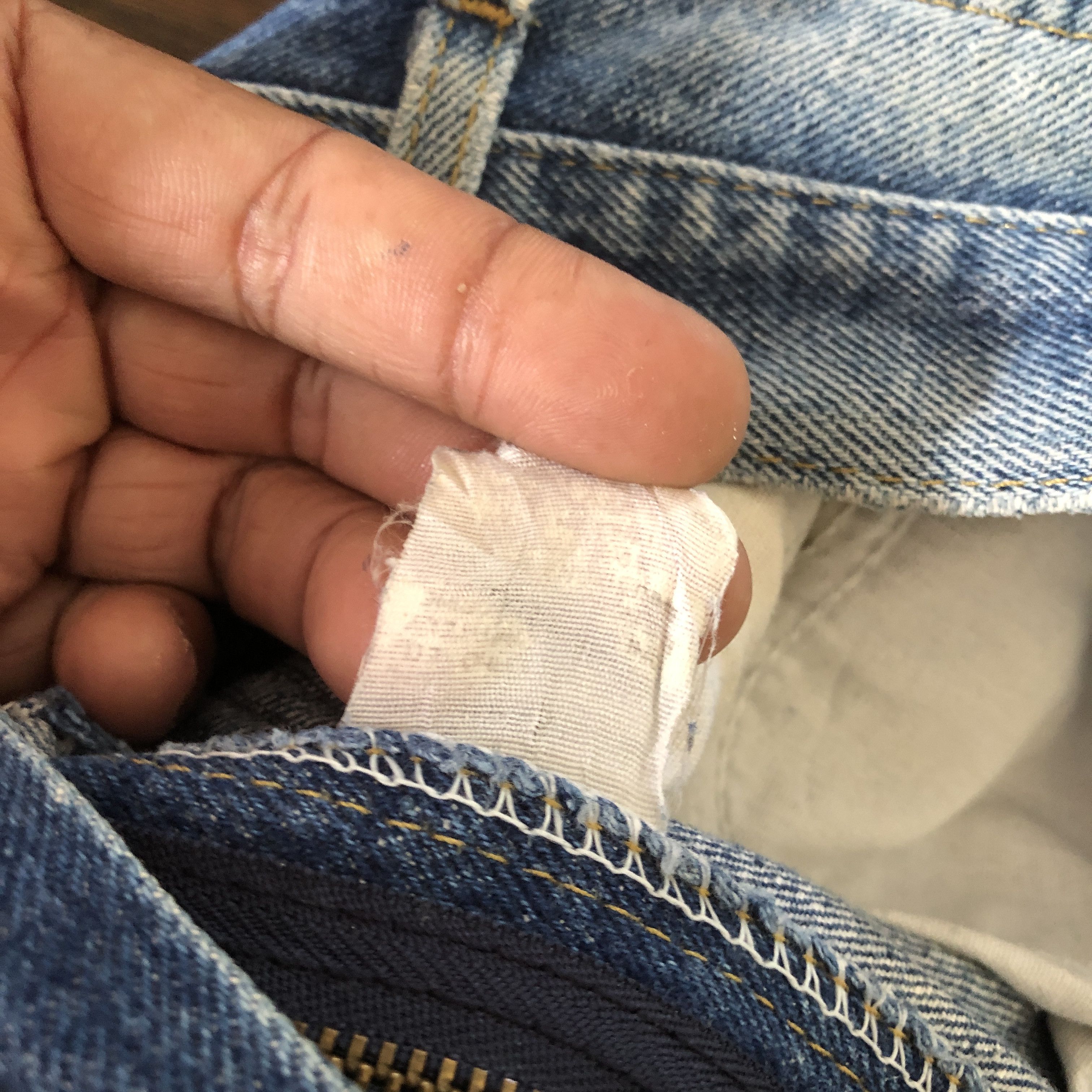 Jean × Lee × Vintage Vintage Lee Riders Distressed Jeans Faded Light Wash Denim Size US 30 / EU 46 - 8 Thumbnail