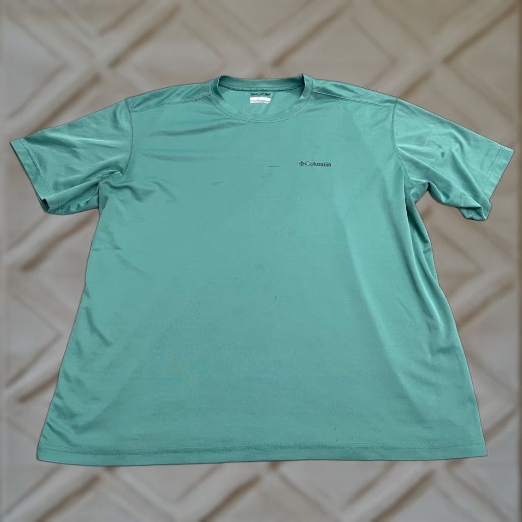 Vintage Columbia Meaker Peak Omni Wick T-Shirt Mens XXL Green Crew Short Sleeve Activewear Size US XXL / EU 58 / 5 - 1 Thumbnail