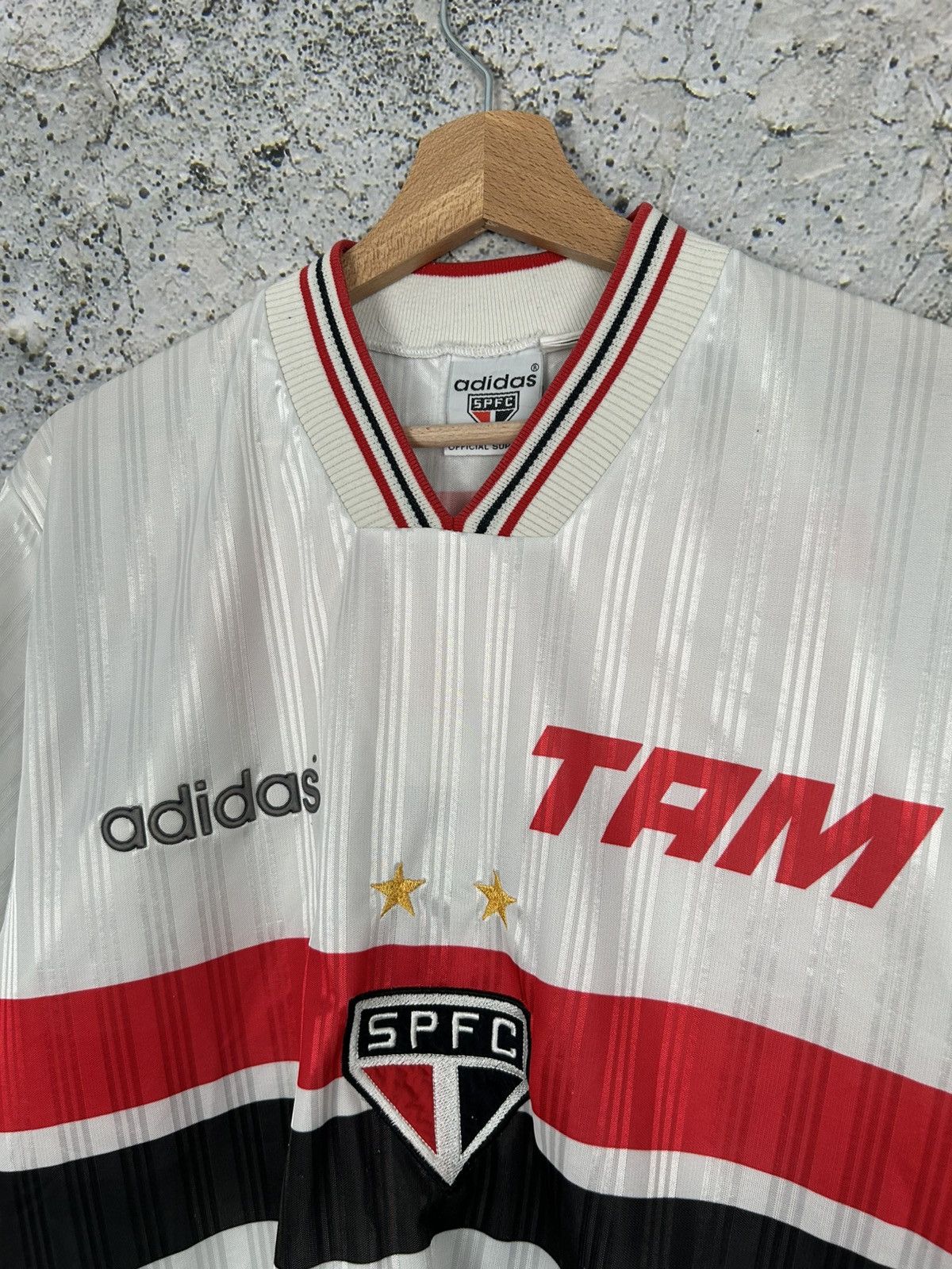Adidas Vintage Adidas Sao Paolo 90s Soccer Jersey Football #7 Rare Size US M / EU 48-50 / 2 - 4 Thumbnail