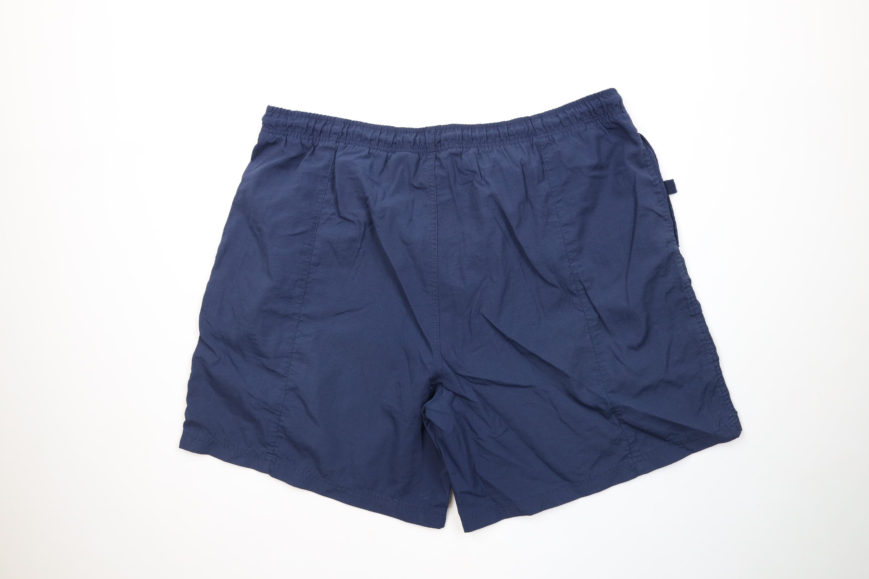 Reebok Vintage 90s Reebok Spell Ribbed Above Knee Shorts Navy Blue Size US 36 / EU 52 - 9 Thumbnail