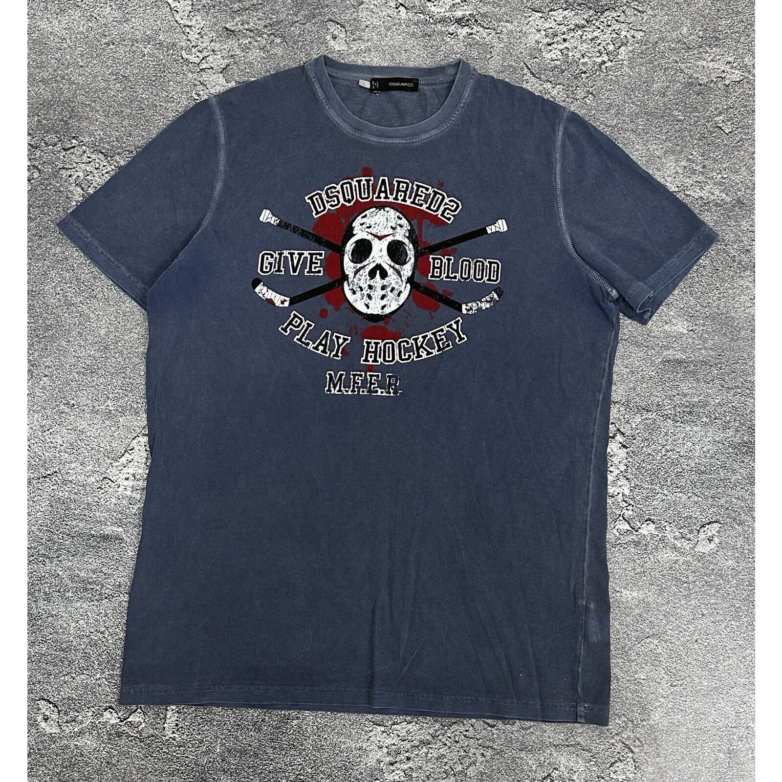 Dsquared2 Dsquared2 Give Blood Play Hockey Jason Voorhees Horror Shirt Size US L / EU 52-54 / 3 - 1 Thumbnail