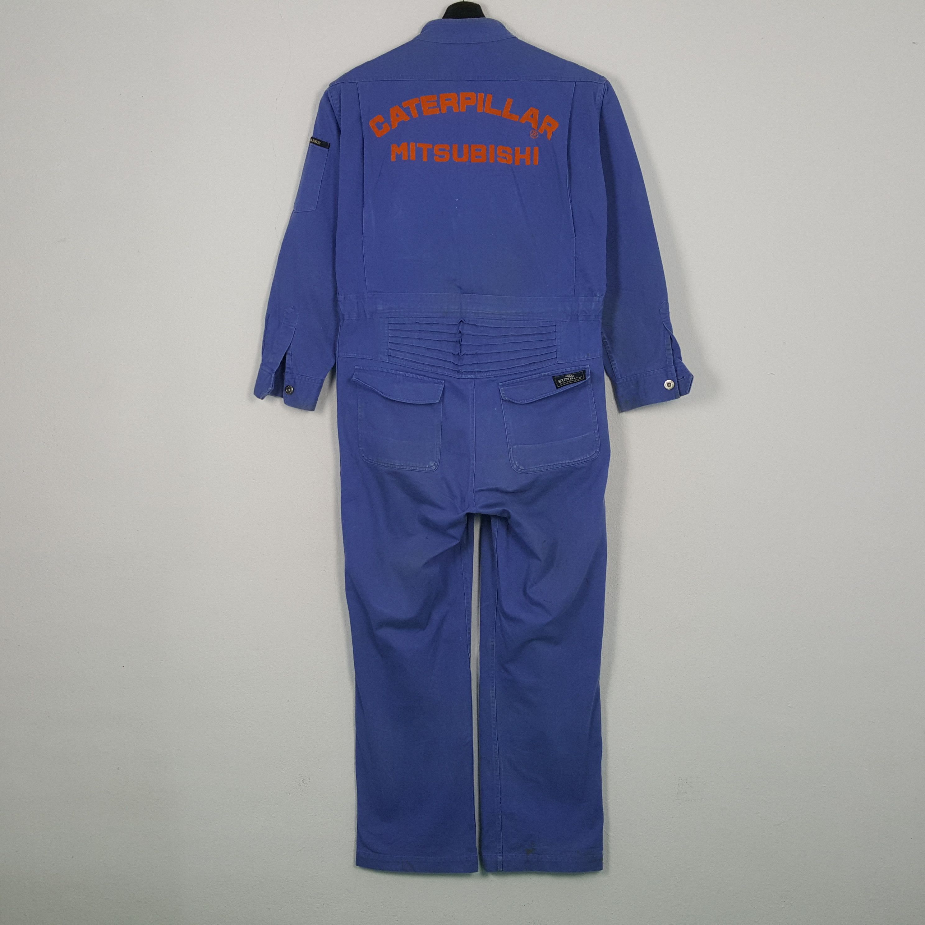 Vintage Caterpillar Mitsubishi Japanese Motorsports Coverall RR2 Size US L / EU 52-54 / 3 - 1 Thumbnail