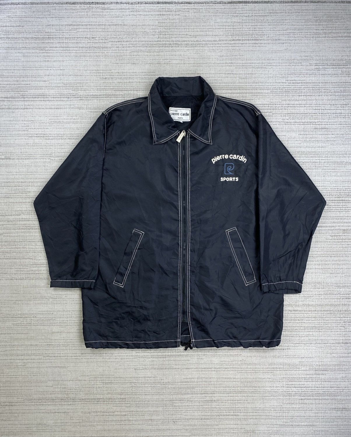 Pierre Cardin Vintage Pierre Cardin Paris Sport Big Spellout Zipper Jacket Size US M / EU 48-50 / 2 - 1 Thumbnail