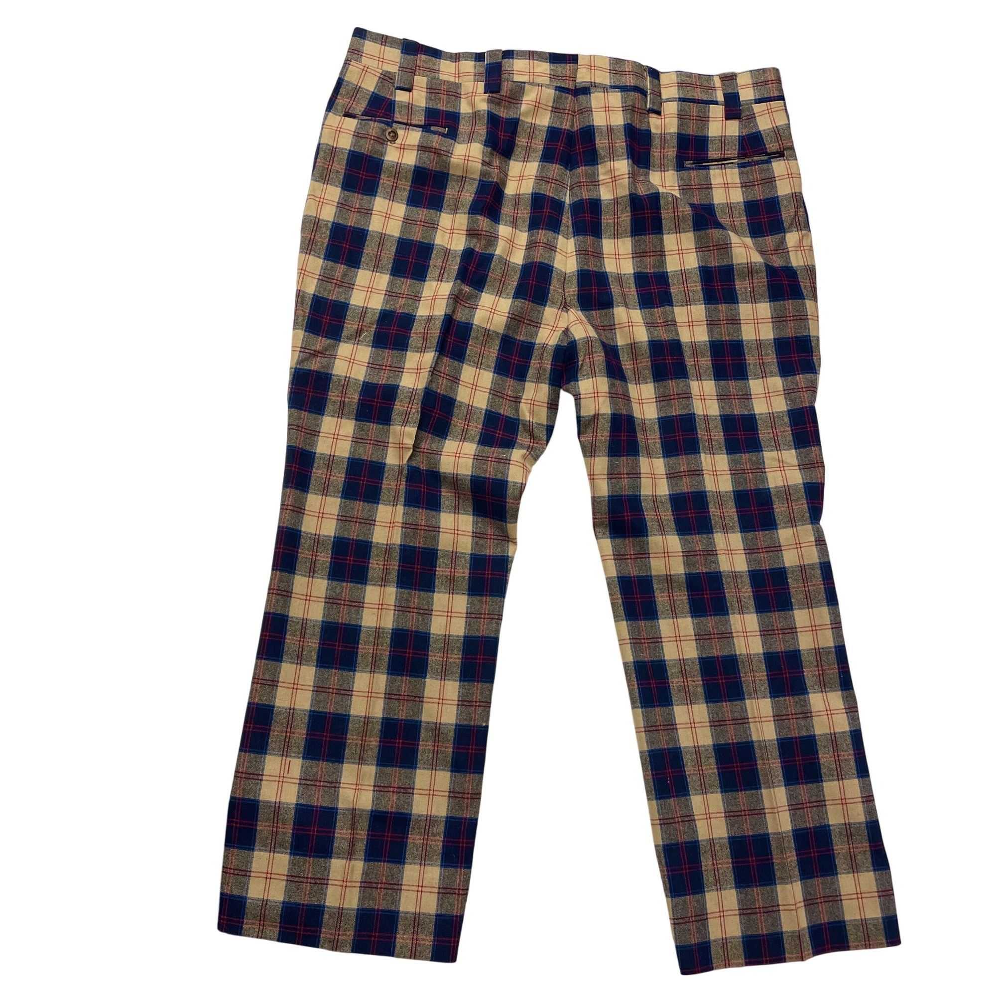 Other 70's PLAID Golf Pants TARTAN Slacks Wool BELL BOTTOMS 44 Size US 44 / EU 60 - 3 Thumbnail