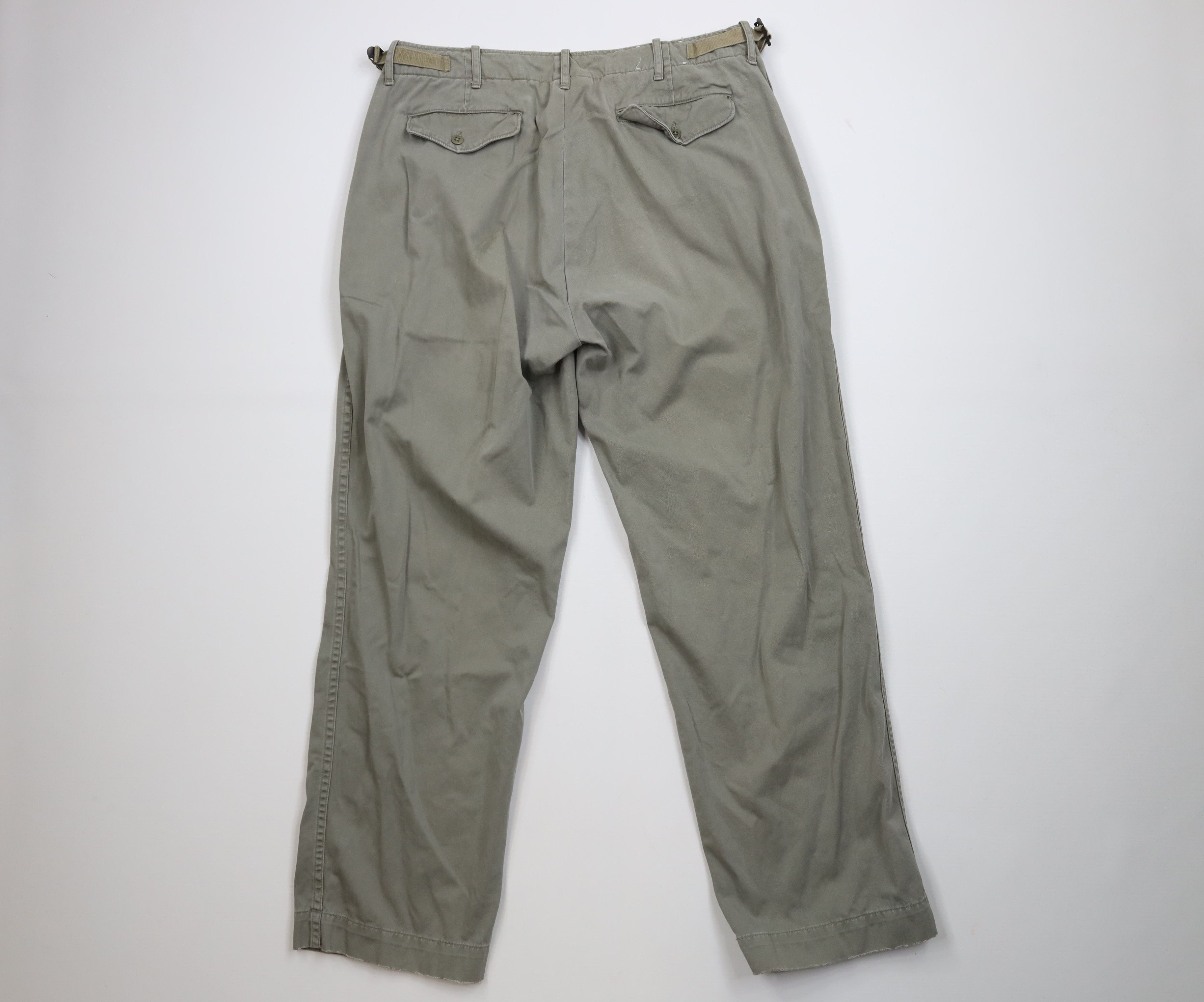 Ralph Lauren Vintage 90s Ralph Lauren Wide Leg Pants Trousers Green Size US 36 / EU 52 - 10 Thumbnail