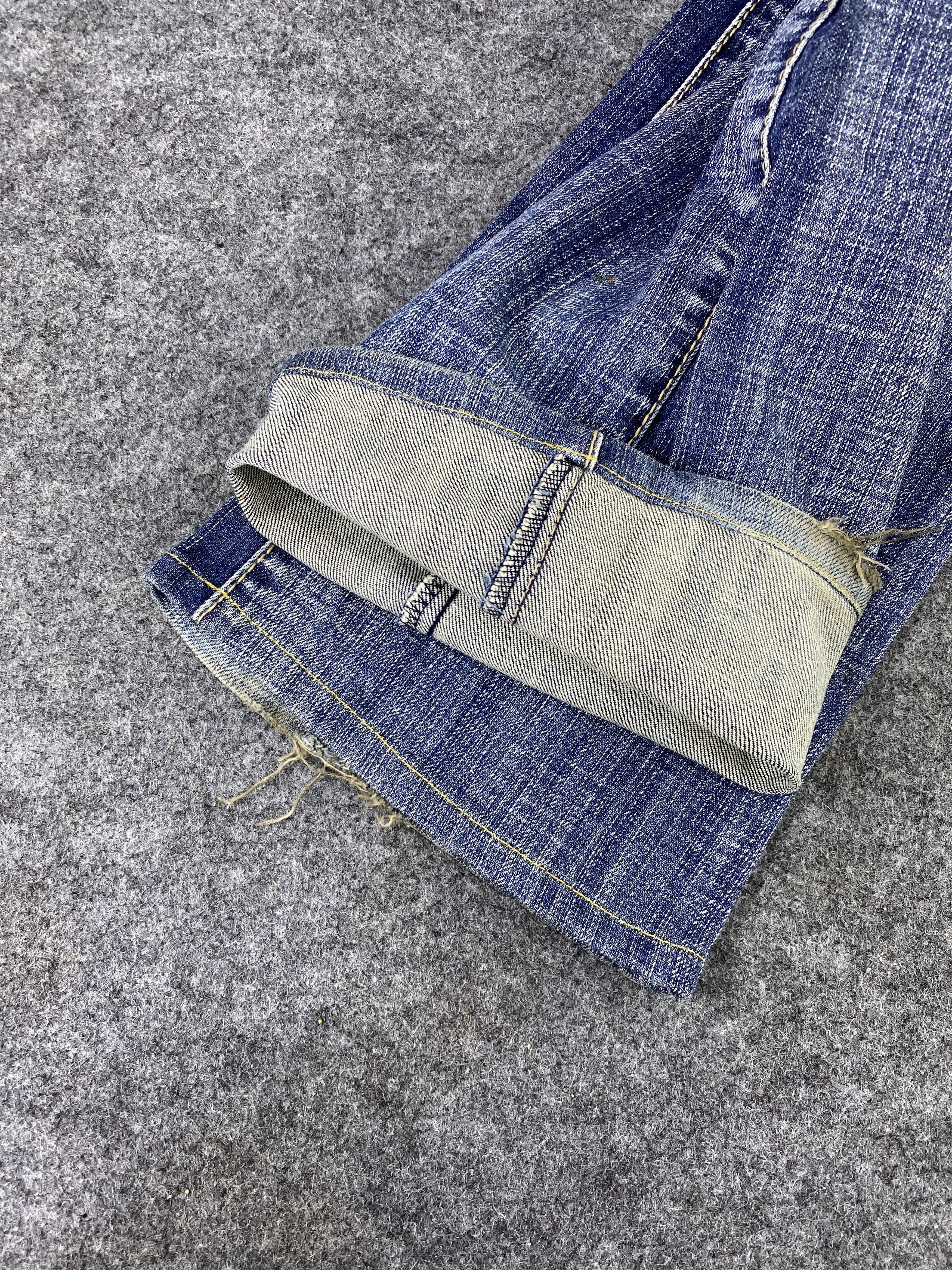 Japanese Brand OO La - La Sasson Blue Wash Flare Jeans - J998 Size 27" / US 4 / IT 40 - 13 Thumbnail