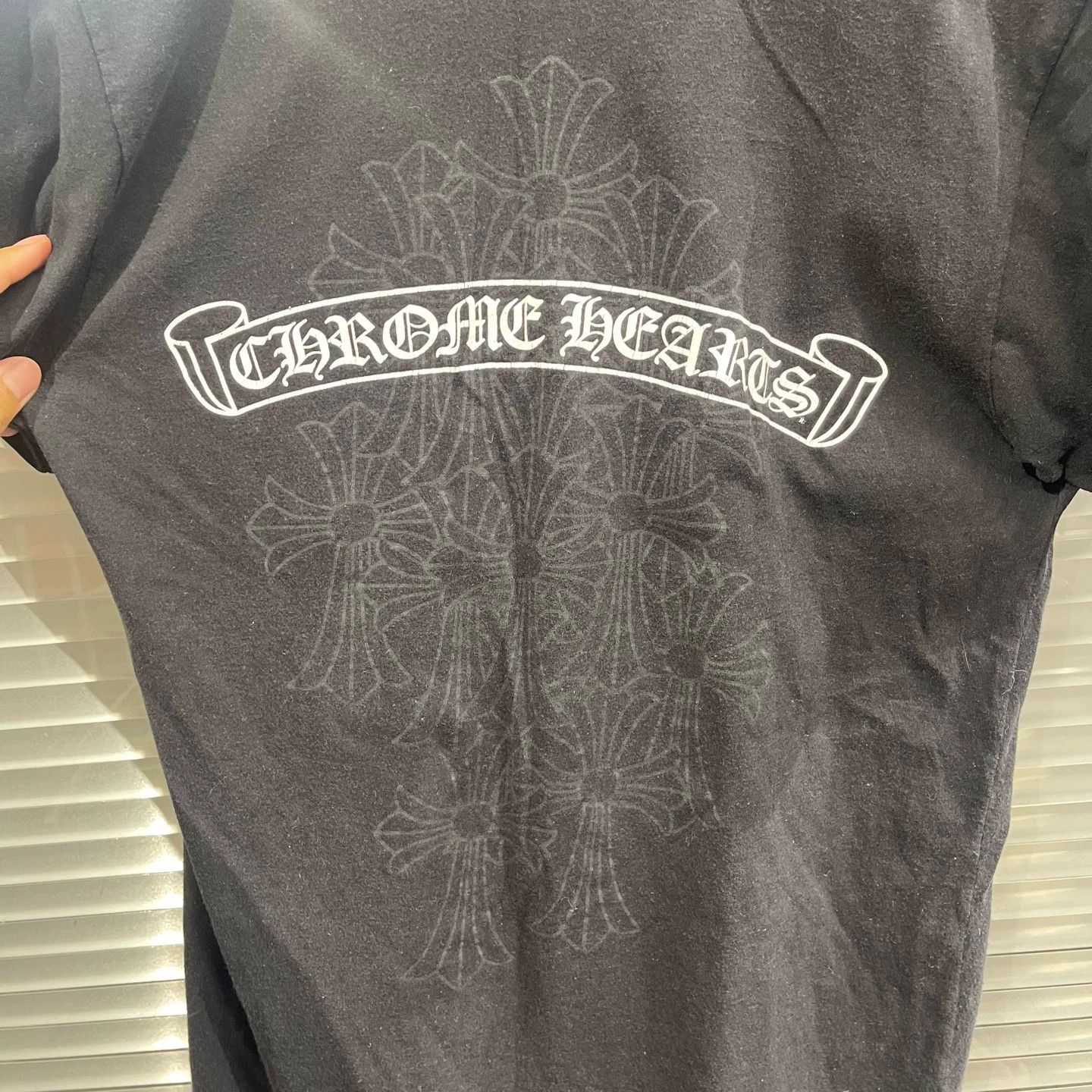 Chrome Hearts Chrome Hearts Scroll Phantom Tomb Cross Tee M 99 New Size M / US 6-8 / IT 42-44 - 7 Thumbnail