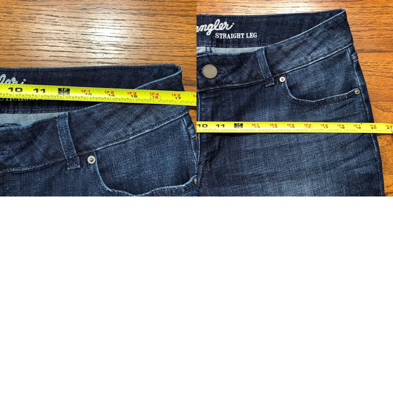 Wrangler Wrangler Jeans Womens Straight 5-Pocket Denim Stretch Zip Belt Loops 34 Inseam 30 Inseam Blue Medium Wash Mae Retro Wrangler Cowboys Womens Jeans Size 34" / US 12 / IT 48 - 9 Thumbnail