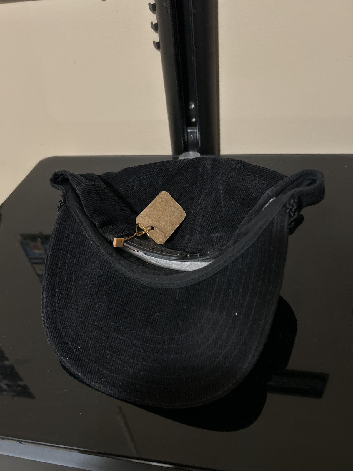 Vintage Vintage black corduroy trucker hat Size ONE SIZE - 2 Thumbnail