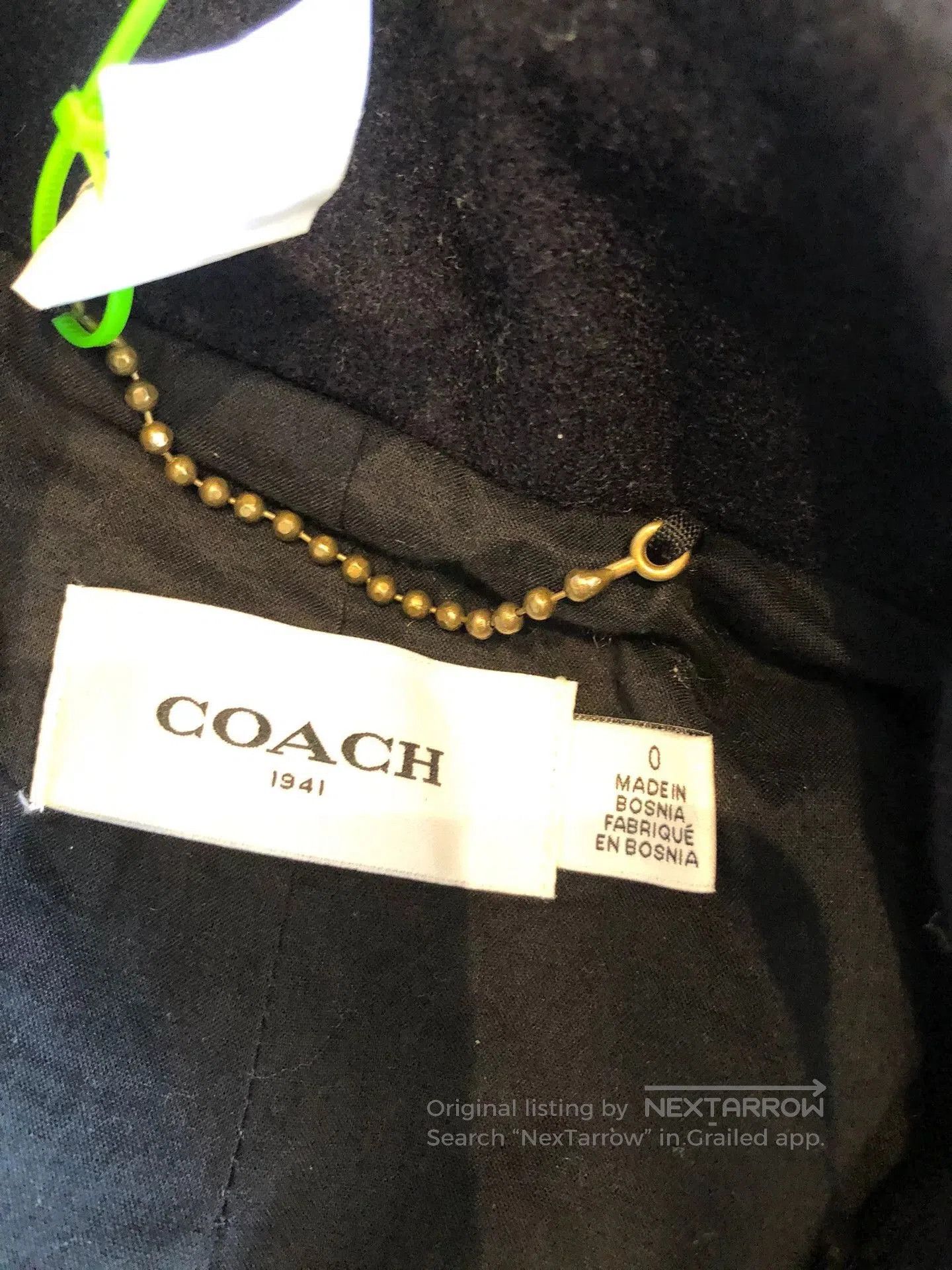 Coach Coach Women's Wool Badge Coat. Size XS / US 0-2 / IT 36-38 - 5 Thumbnail
